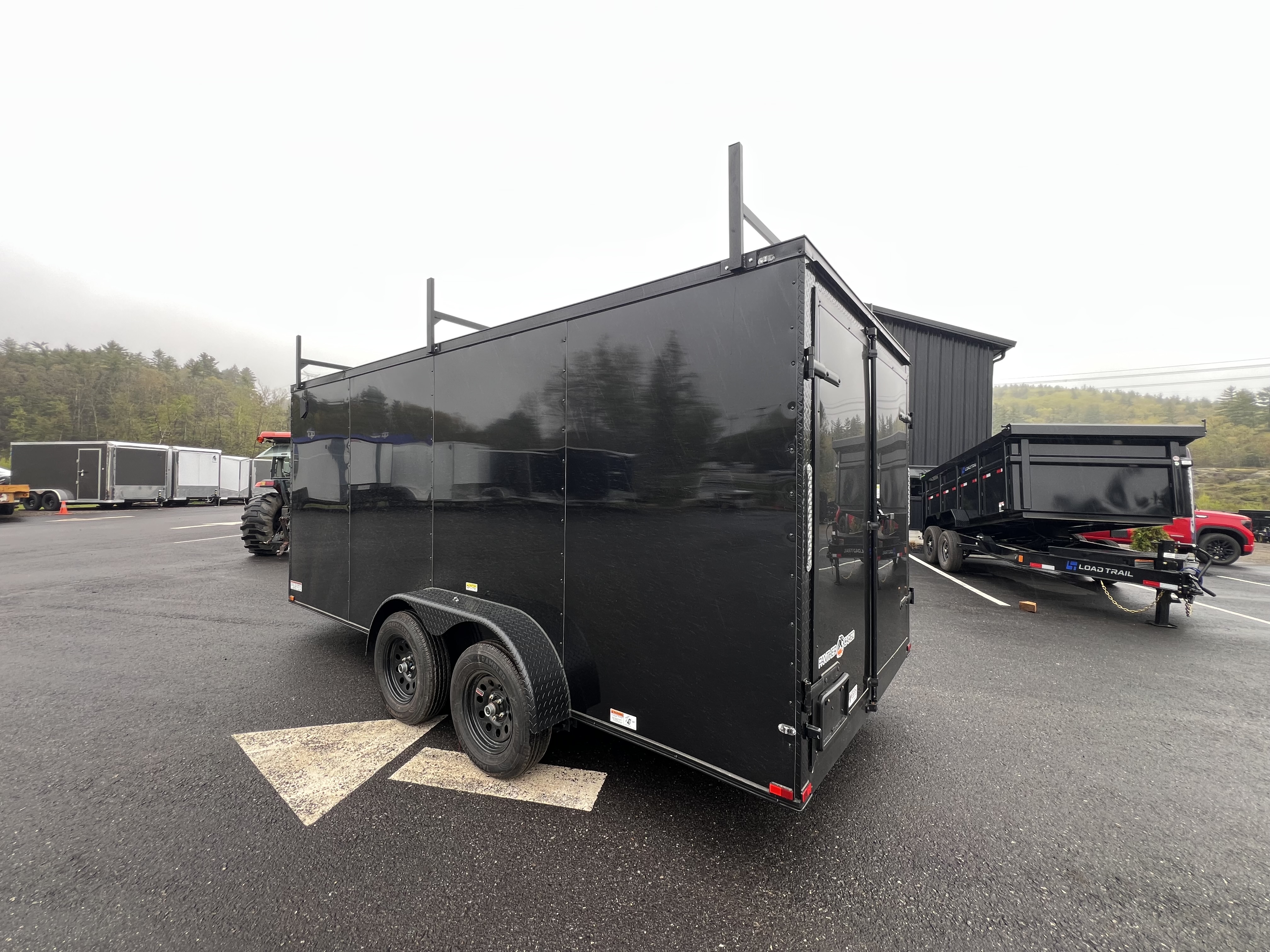 New 2026 Panther Cargo 7x16 +2ft V-Nose /.080 Polycore /Blackout Package/ Contractor Package - 7000 GVW