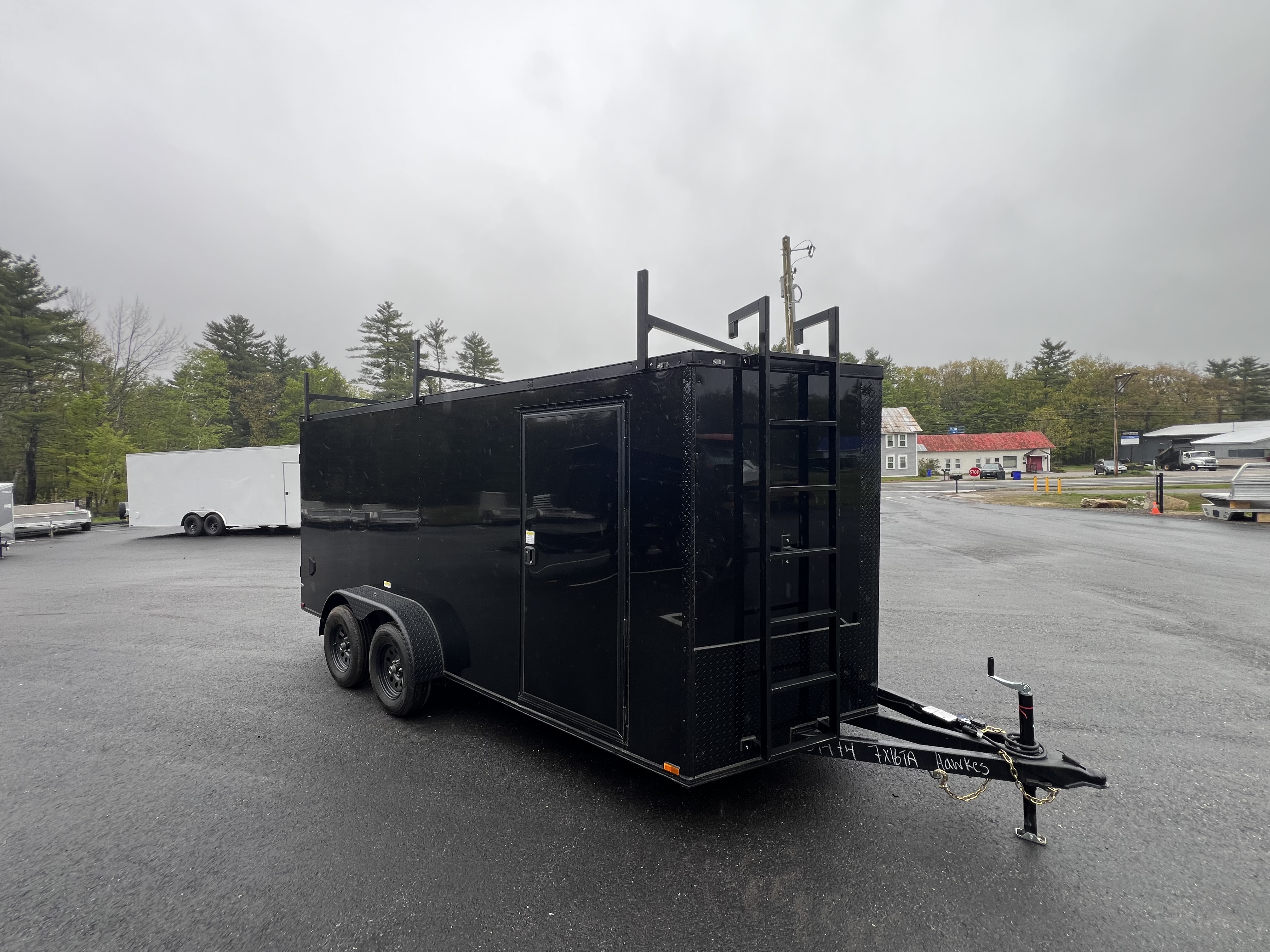New 2026 Panther Cargo 7x16 +2ft V-Nose /.080 Polycore /Blackout Package/ Contractor Package - 7000 GVW