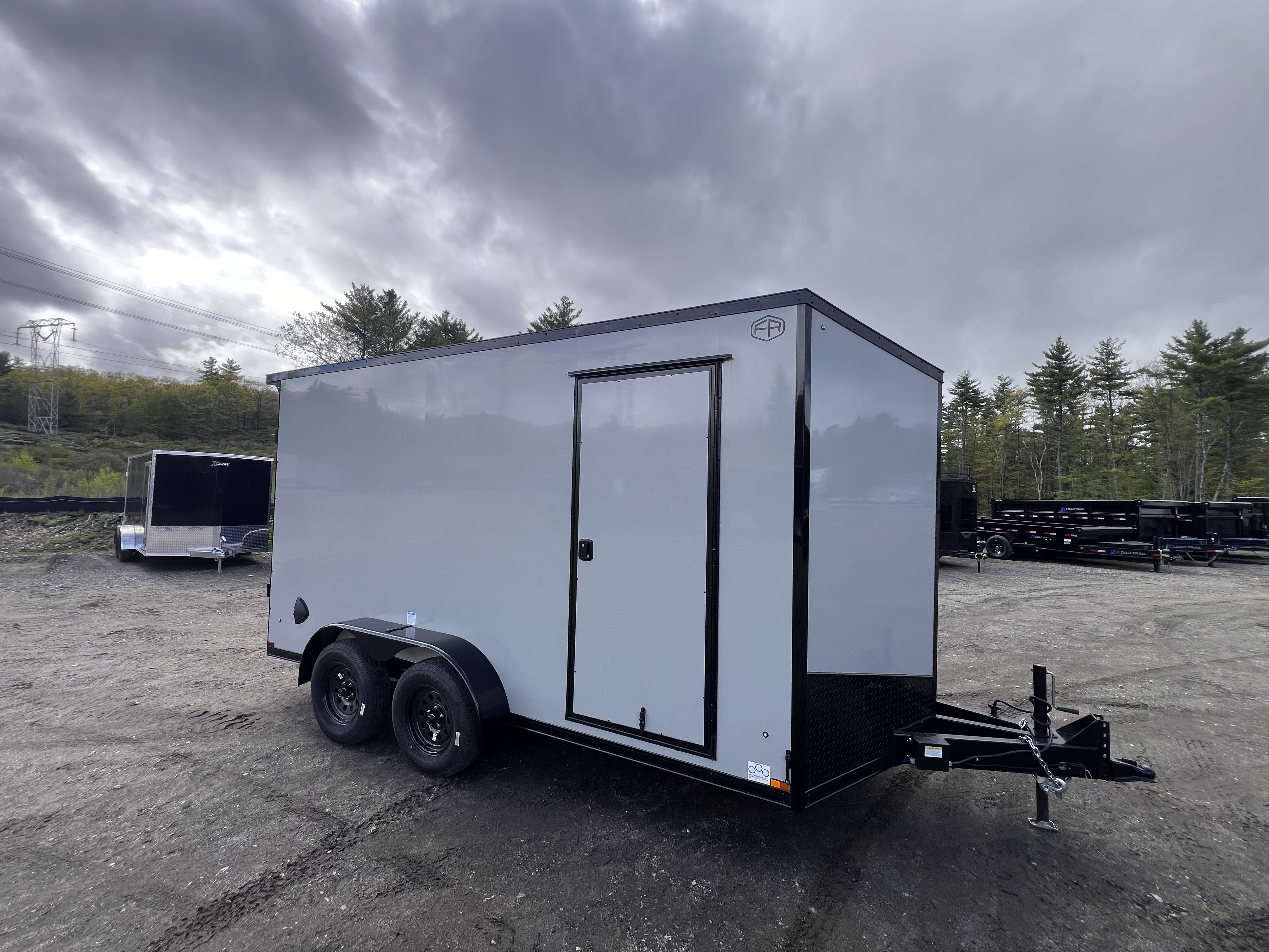 New 2026 US Cargo 7X14+ 2ft V-Nose /Polycore/ I-Beam Frame / 7' interior / Blackout - 7000GVW