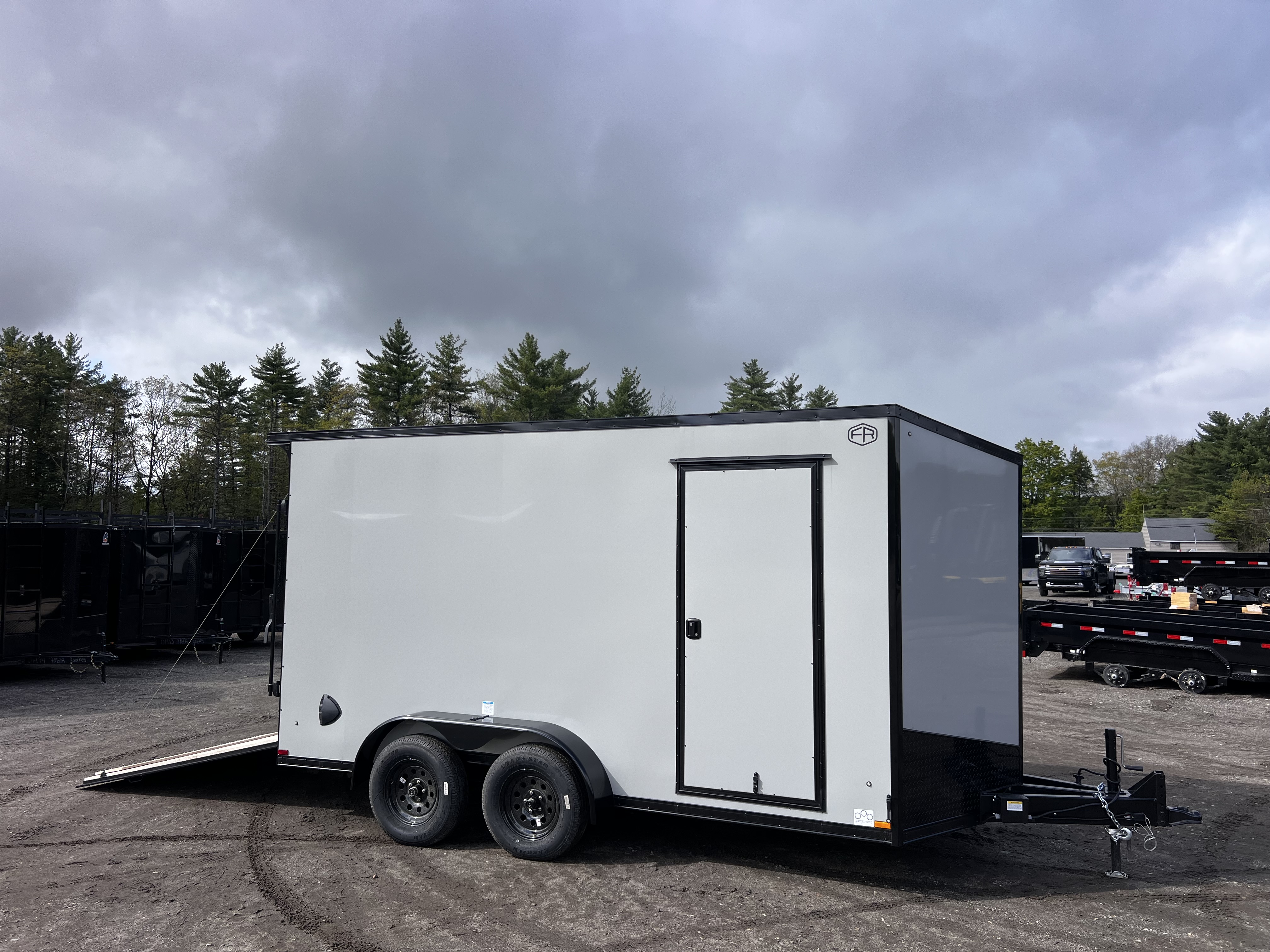 New 2026 US Cargo 7X14+ 2ft V-Nose /Polycore/ I-Beam Frame / 7' interior / Blackout - 7000GVW