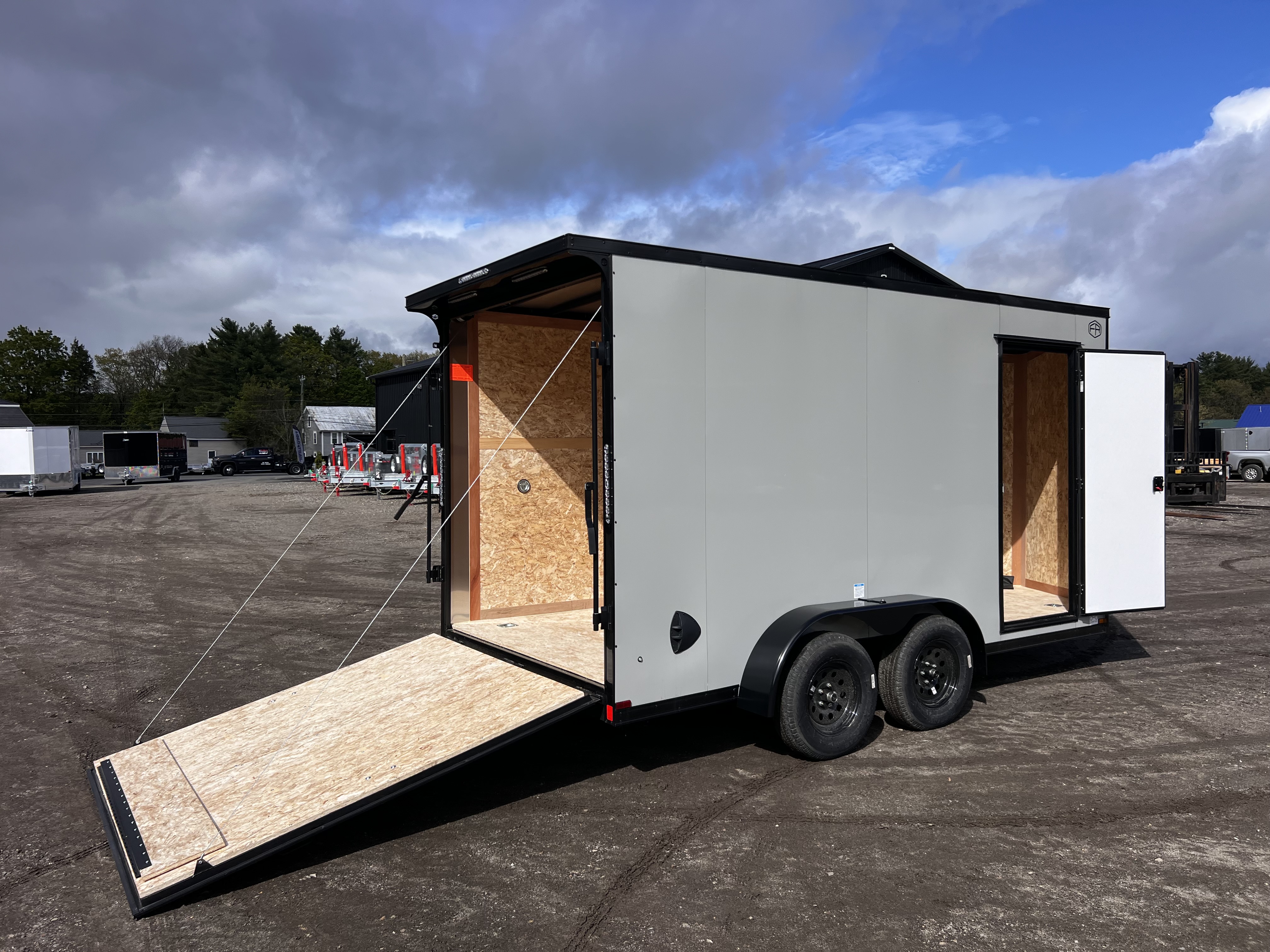 New 2026 US Cargo 7X14+ 2ft V-Nose /Polycore/ I-Beam Frame / 7' interior / Blackout - 7000GVW