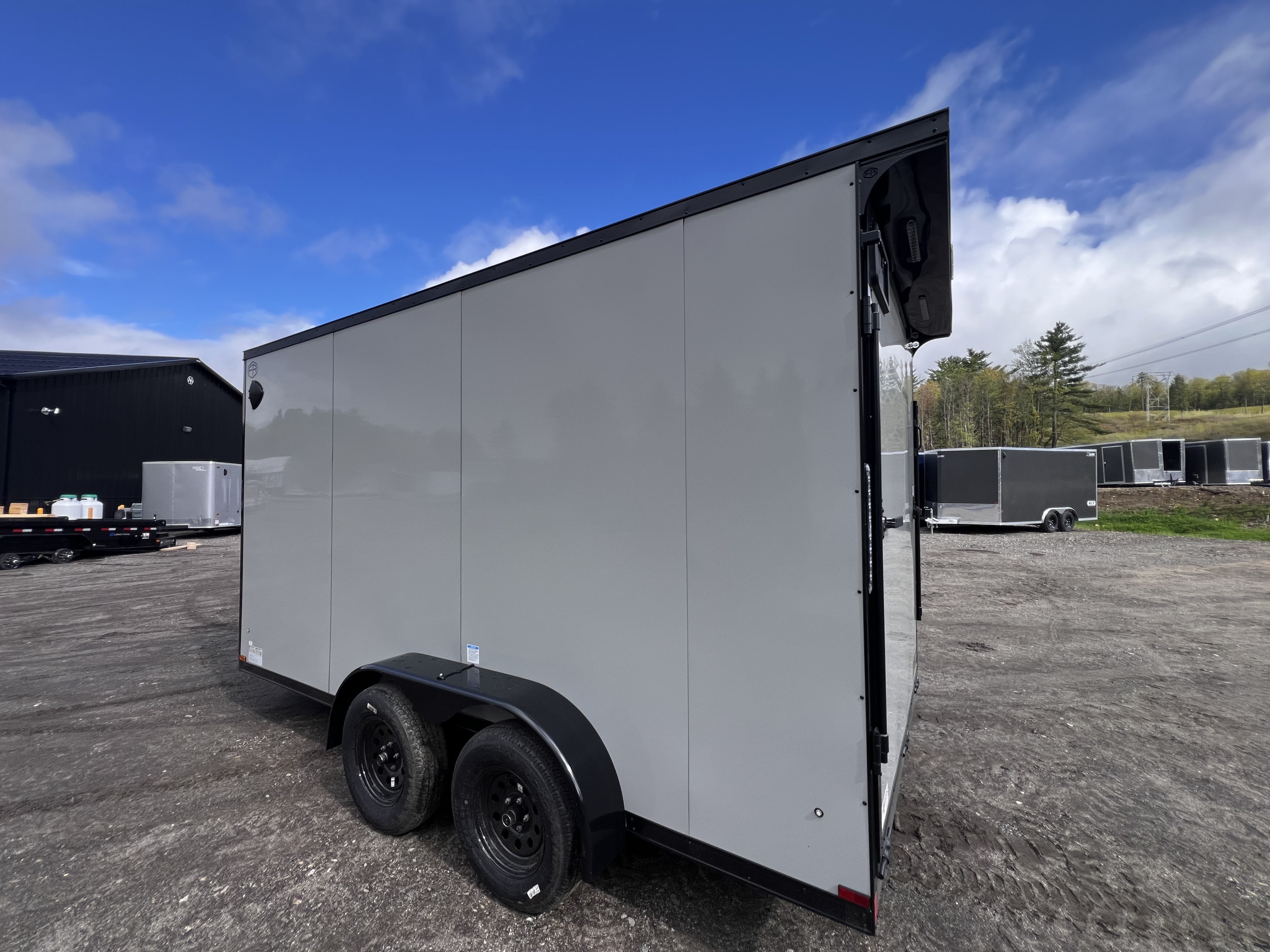 New 2026 US Cargo 7X14+ 2ft V-Nose /Polycore/ I-Beam Frame / 7' interior / Blackout - 7000GVW