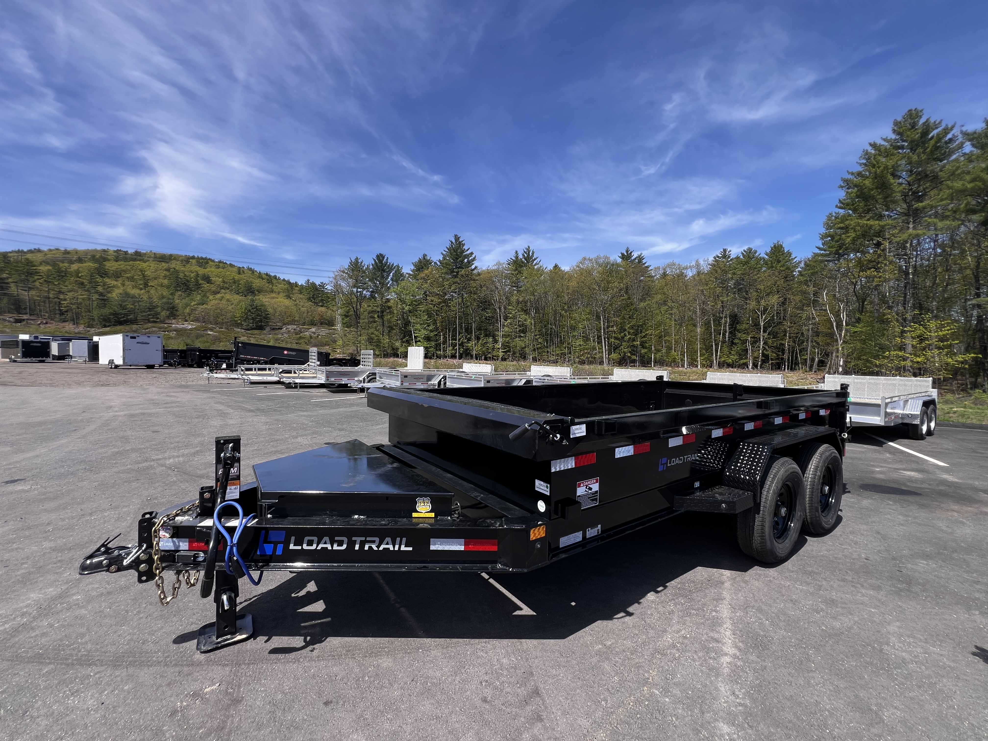 New 2026 LOAD TRAIL 7x14-DE Dump Trailer/ I BEAM Frame / Tarp kit & Ramps/ Spreader Gate- 14,000gvw