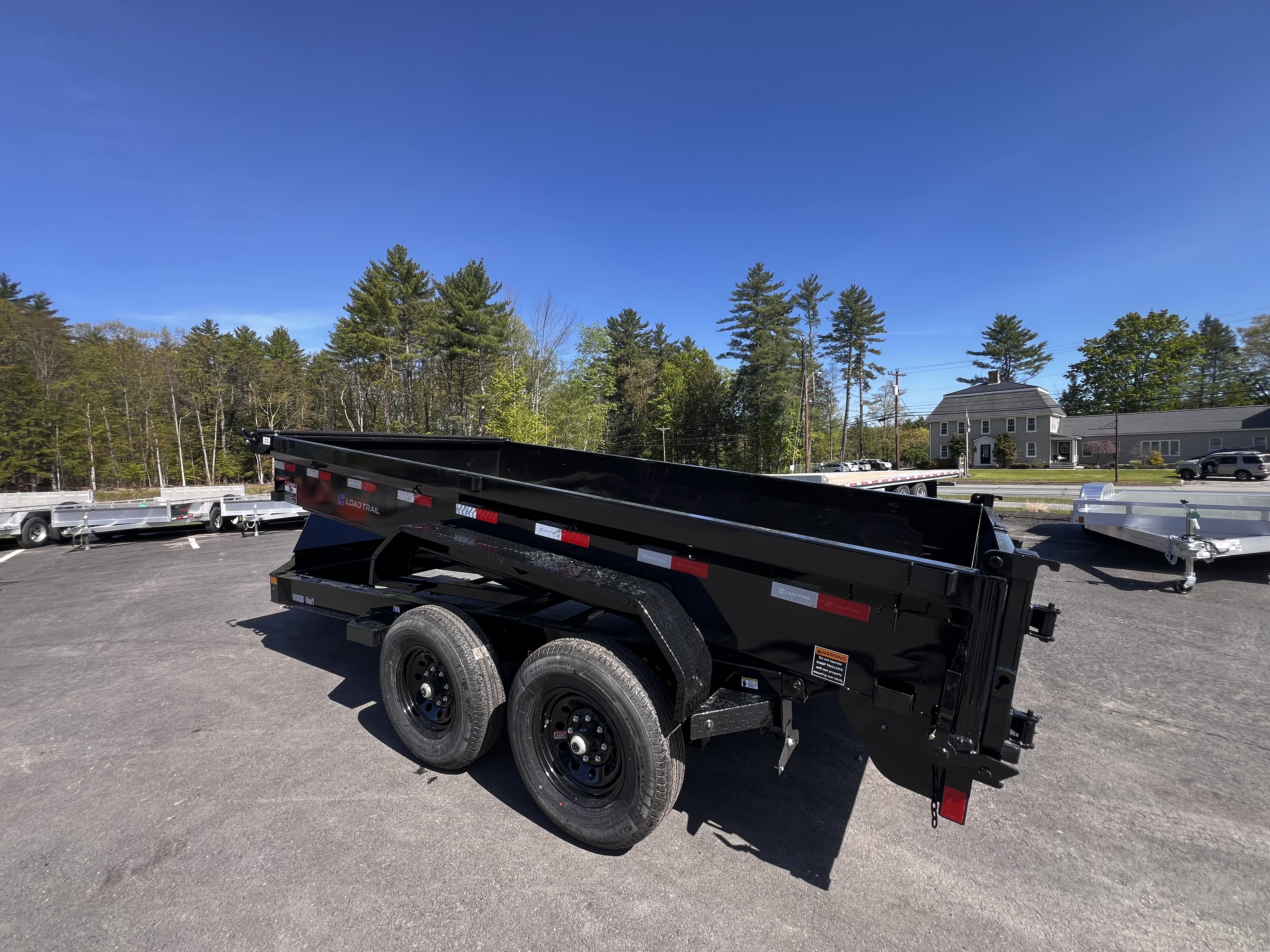 New 2026 LOAD TRAIL 7x14-DE Dump Trailer/ I BEAM Frame / Tarp kit & Ramps/ Spreader Gate- 14,000gvw