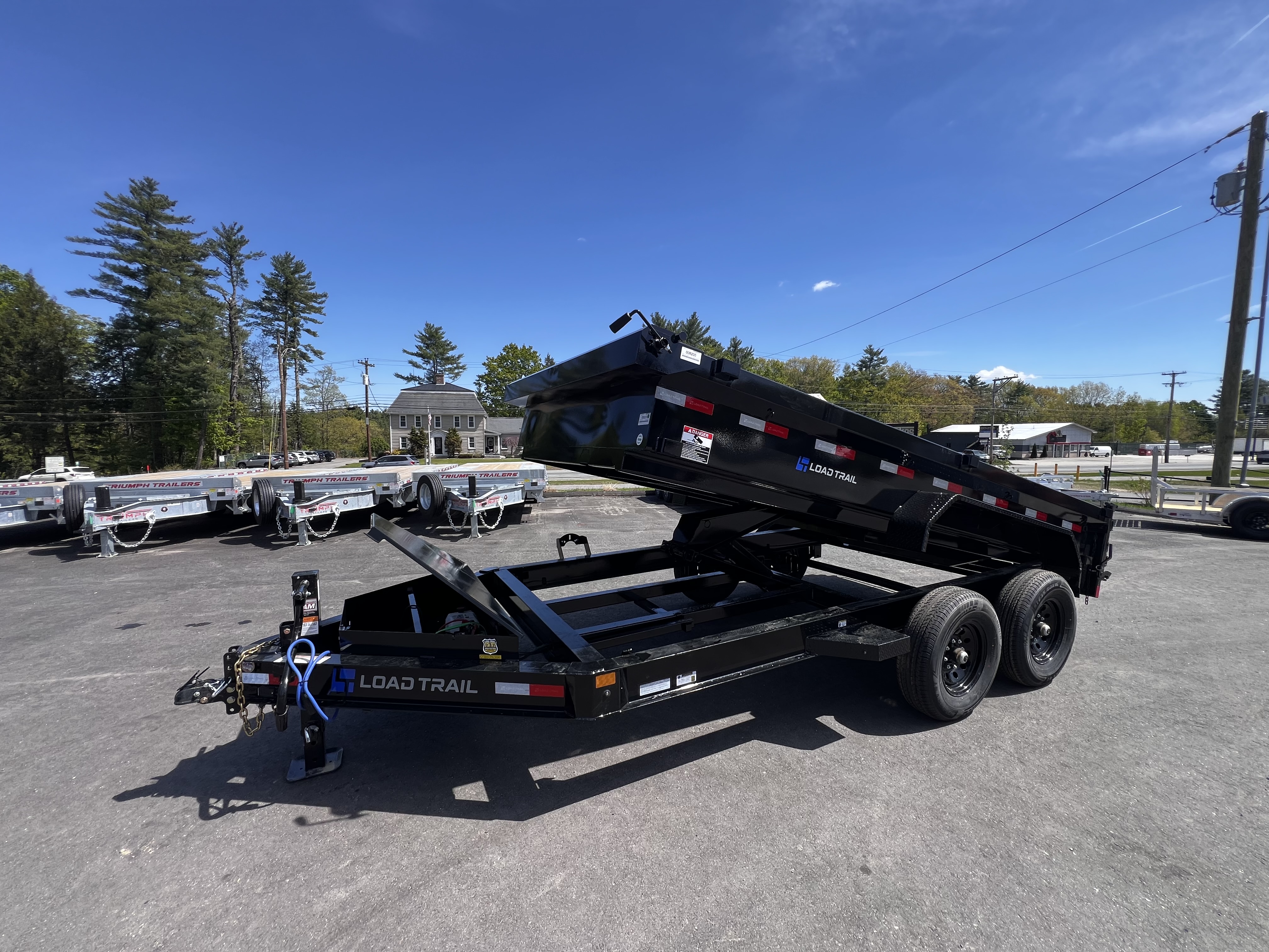 New 2026 LOAD TRAIL 7x14-DE Dump Trailer/ I BEAM Frame / Tarp kit & Ramps/ Spreader Gate- 14,000gvw