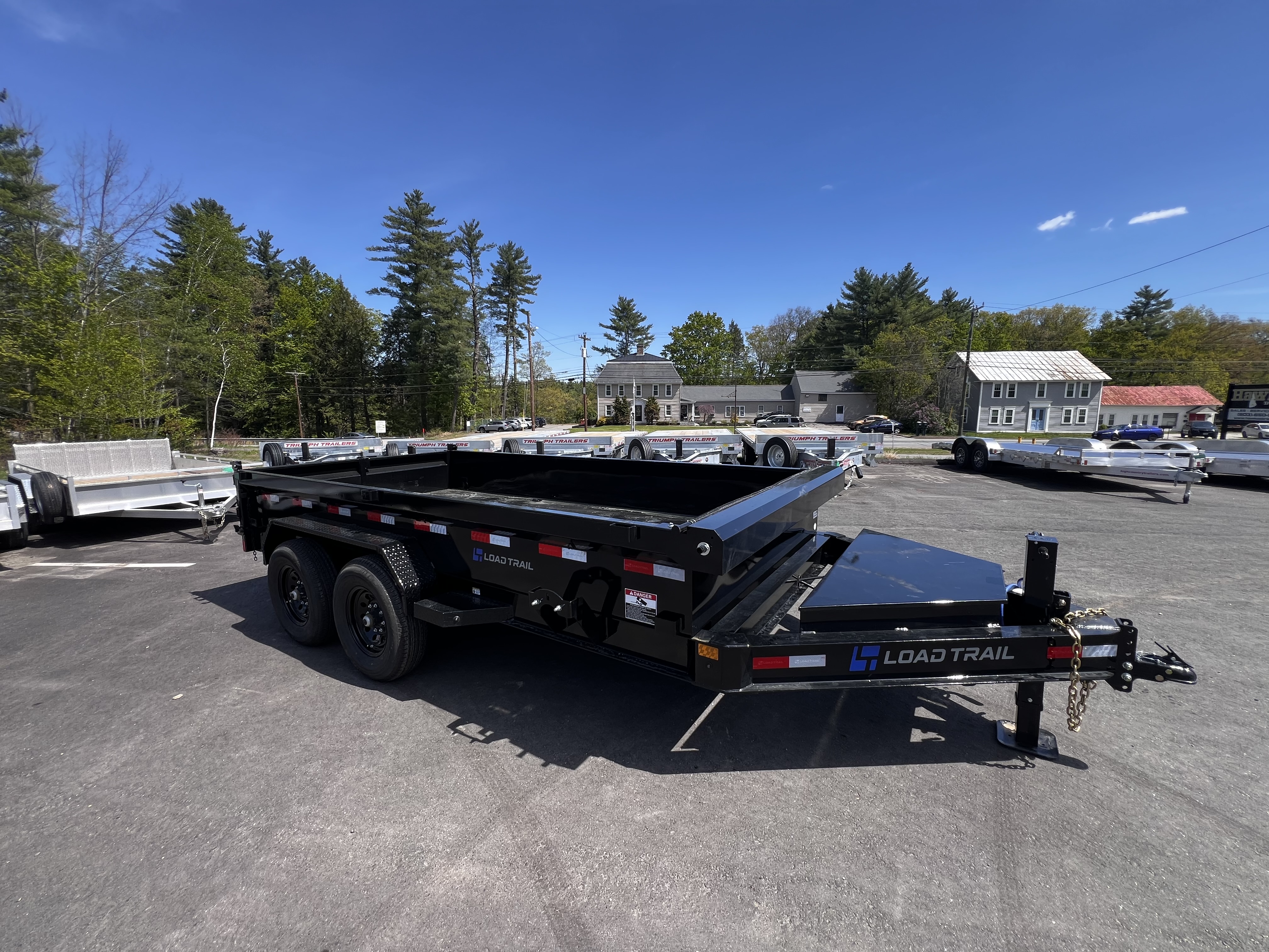New 2026 LOAD TRAIL 7x14-DE Dump Trailer/ I BEAM Frame / Tarp kit & Ramps/ Spreader Gate- 14,000gvw