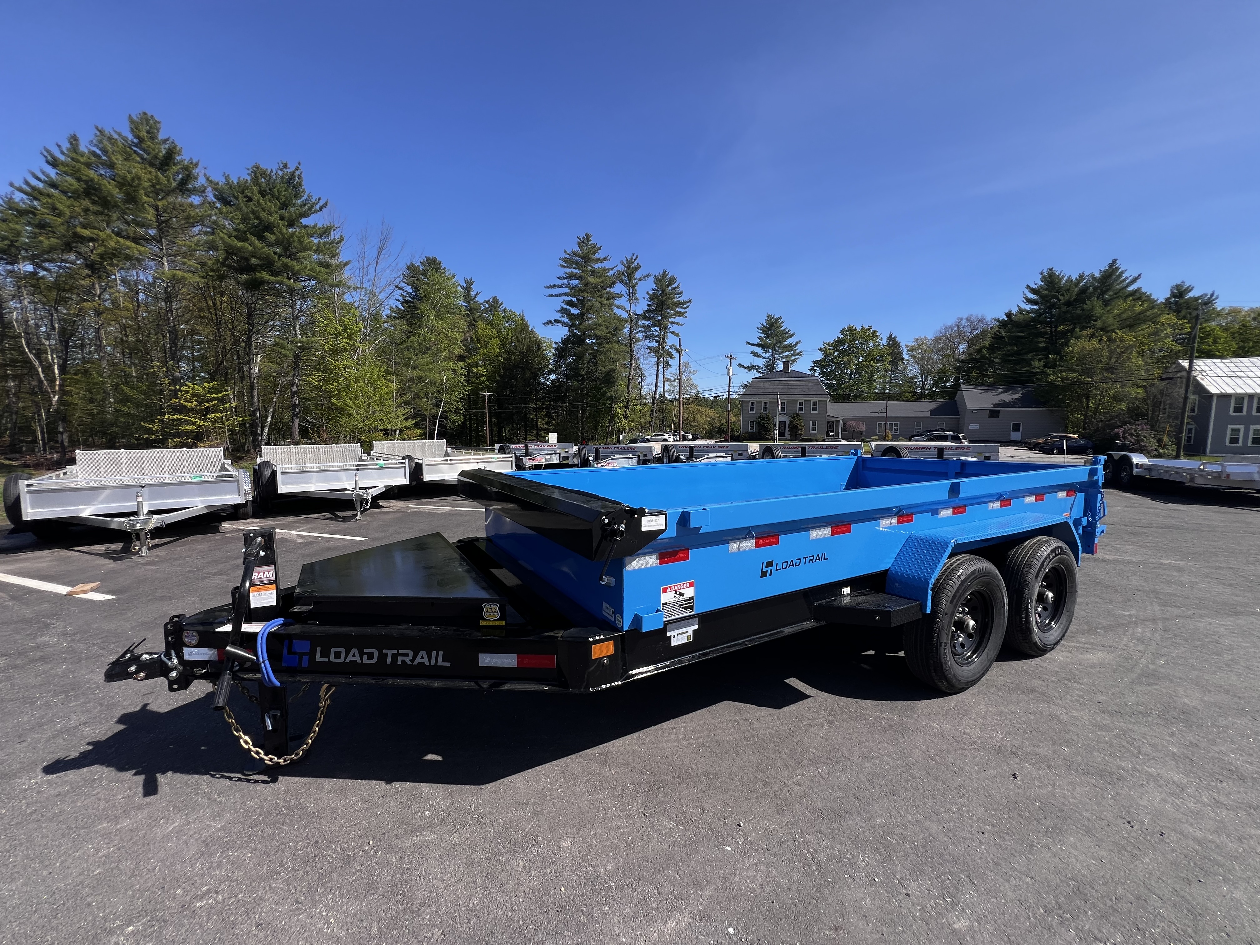 New 2026 LOAD TRAIL 7x14-DE Dump Trailer/ I BEAM Frame / Tarp kit & Ramps/ Spreader Gate- 14,000gvw