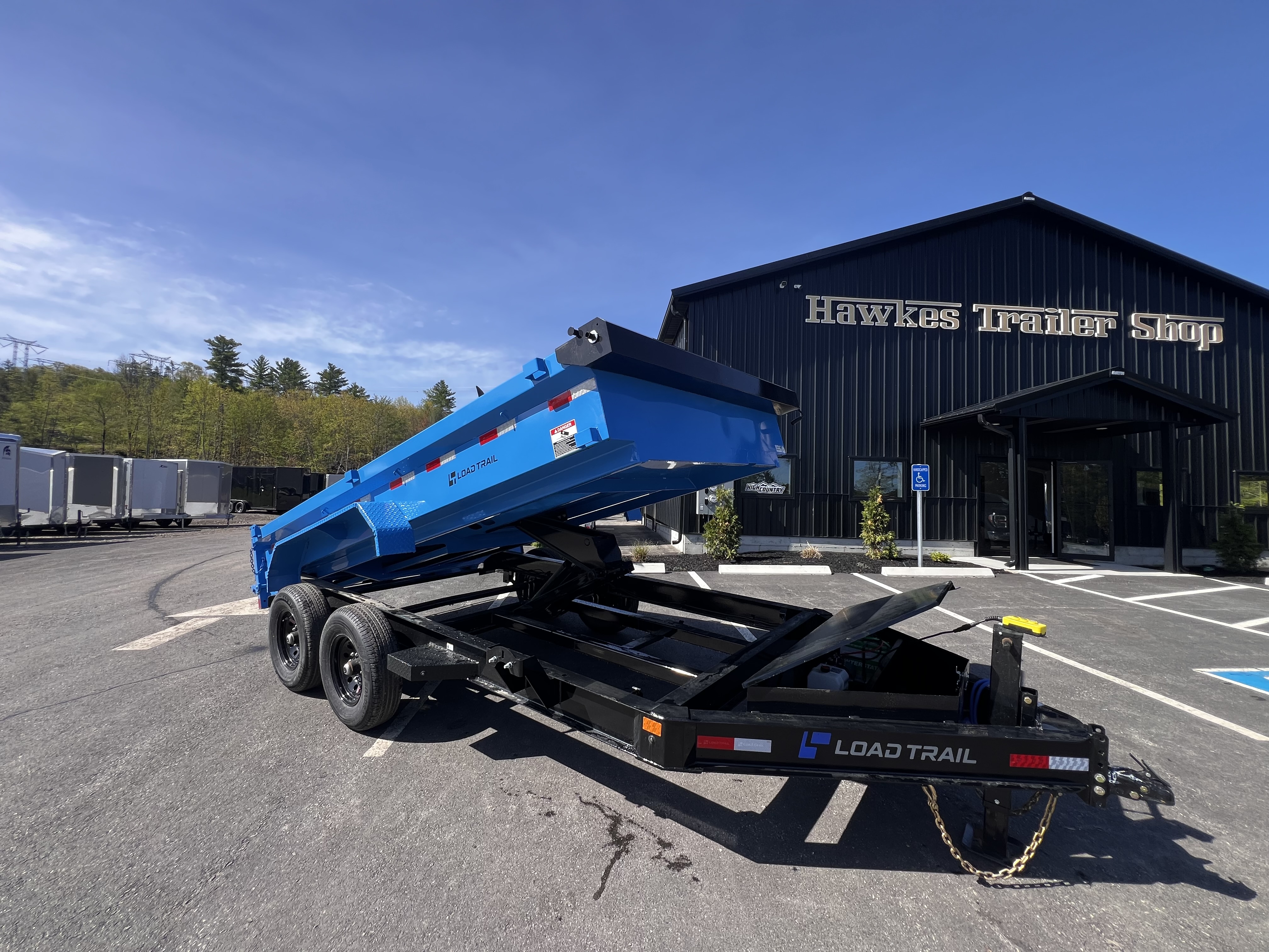 New 2026 LOAD TRAIL 7x14-DE Dump Trailer/ I BEAM Frame / Tarp kit & Ramps/ Spreader Gate- 14,000gvw