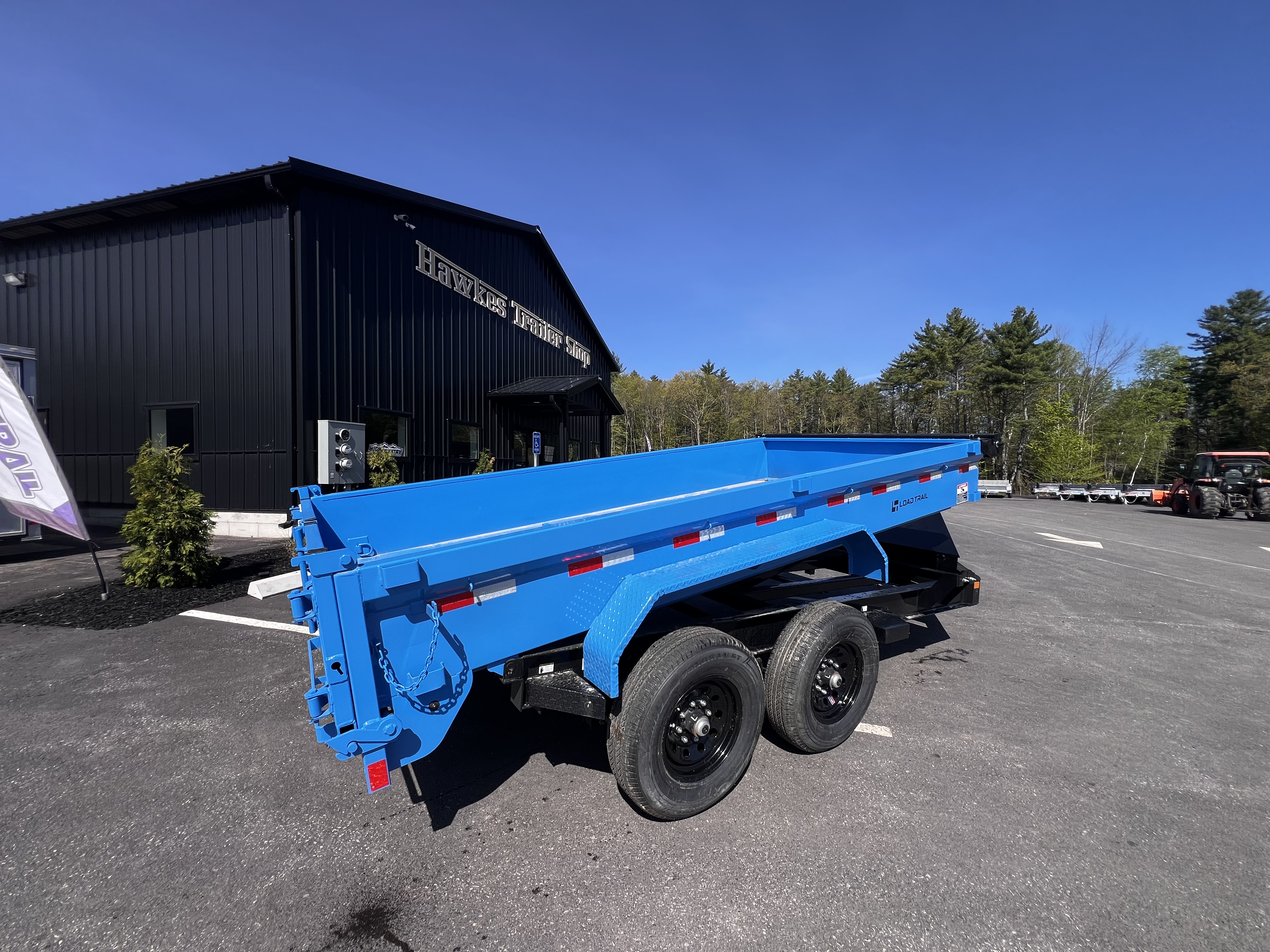 New 2026 LOAD TRAIL 7x14-DE Dump Trailer/ I BEAM Frame / Tarp kit & Ramps/ Spreader Gate- 14,000gvw