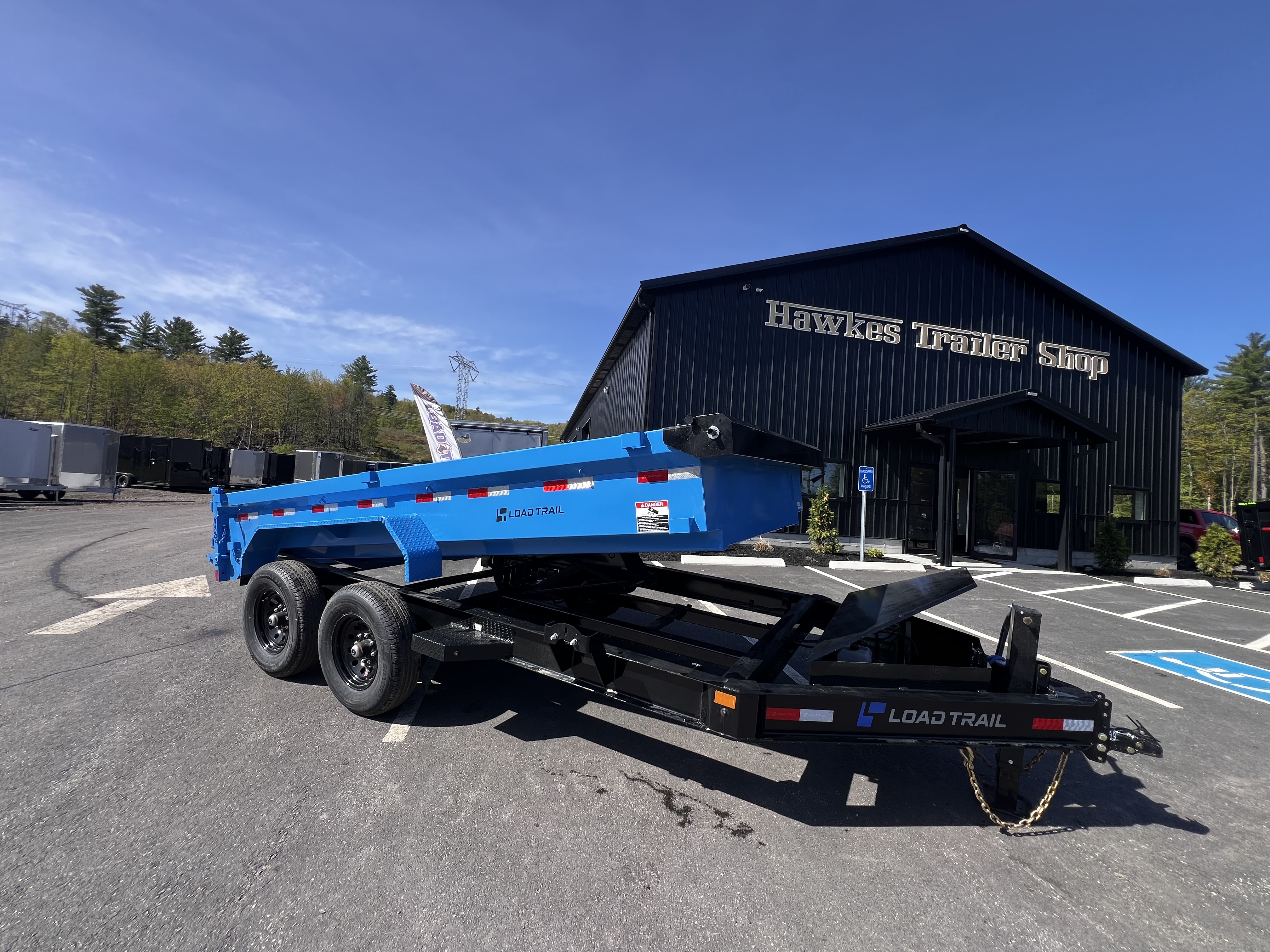 New 2026 LOAD TRAIL 7x14-DE Dump Trailer/ I BEAM Frame / Tarp kit & Ramps/ Spreader Gate- 14,000gvw