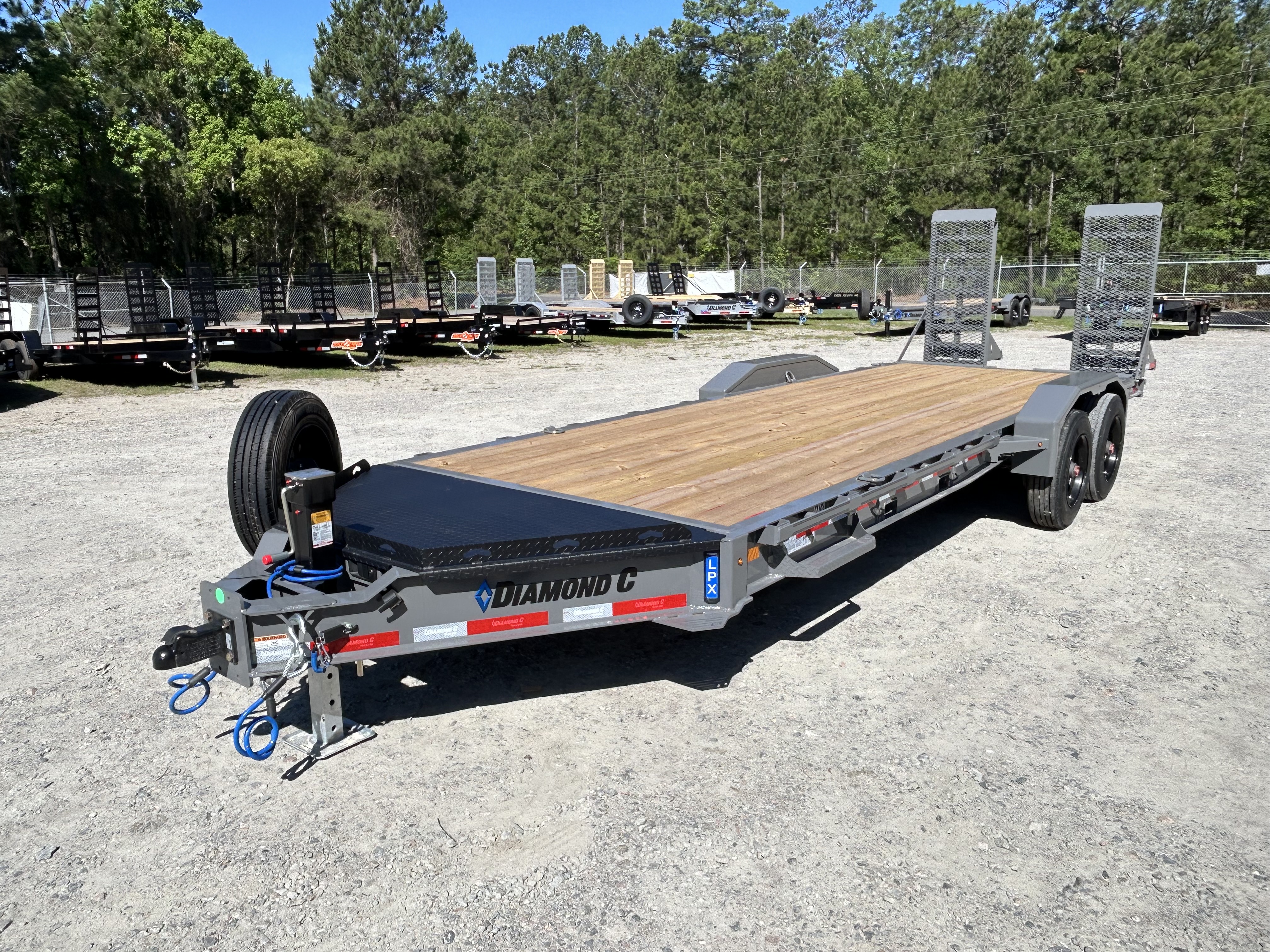 New 2026 Diamond C LPX210 Equipment Trailer, 82X22 with 10K Axles, #18,420 Payload