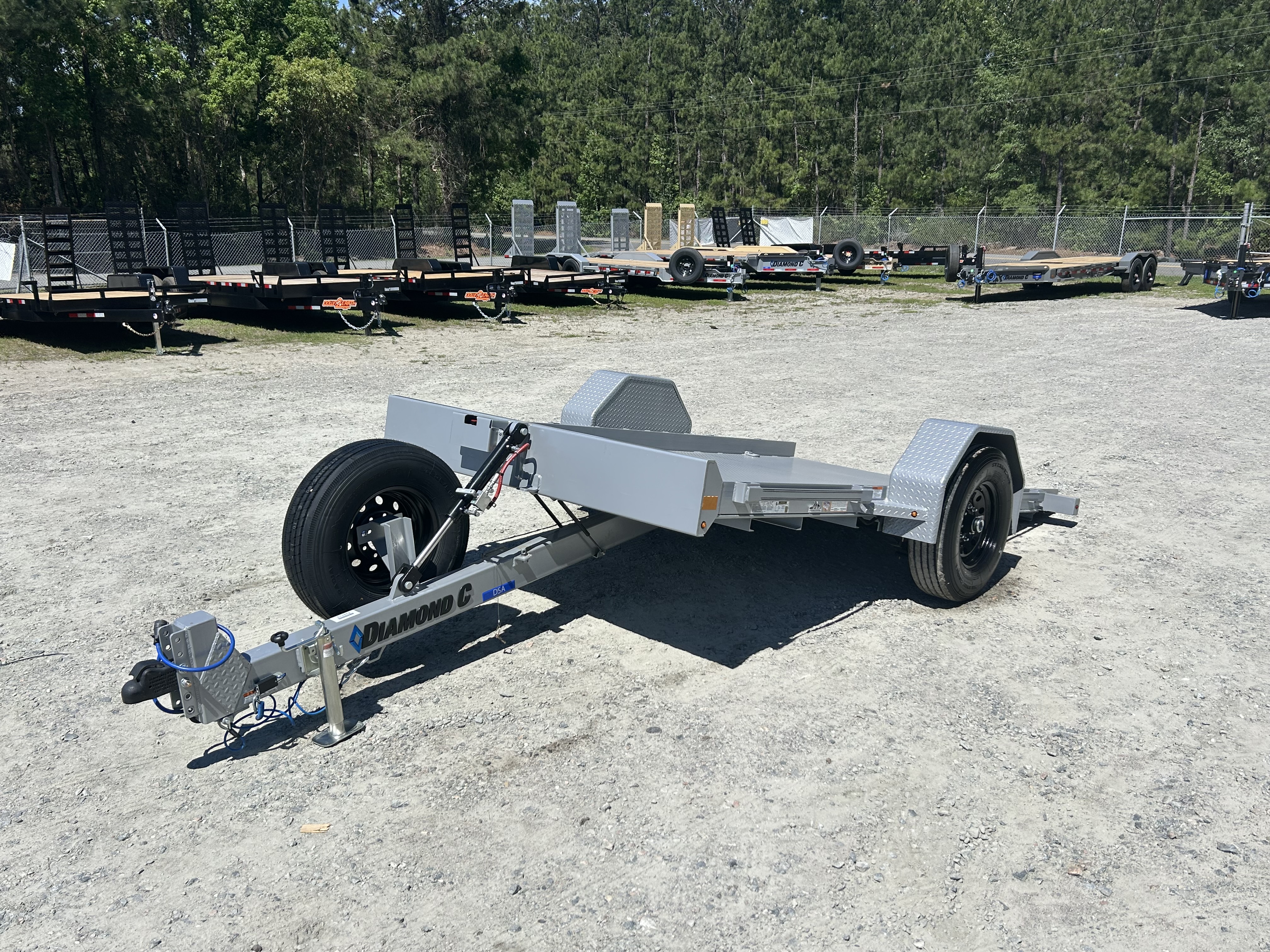 New 2026 Diamond C DSA107 Tilt Trailer, 77x12 , 7K Axles #5240 Payload !!!!!!!
