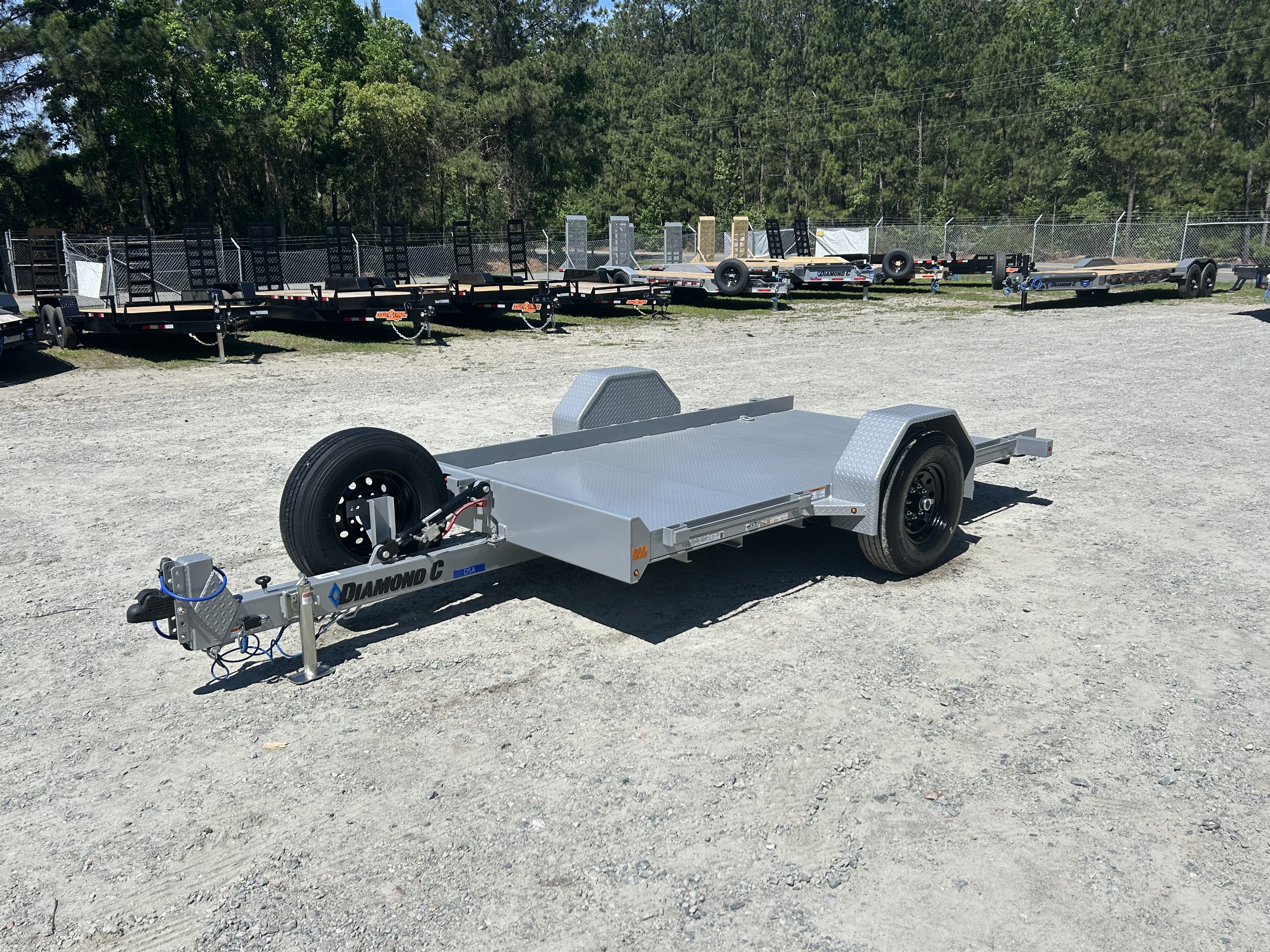 New 2026 Diamond C DSA107 Tilt Trailer, 77x12 , 7K Axles #5240 Payload !!!!!!!