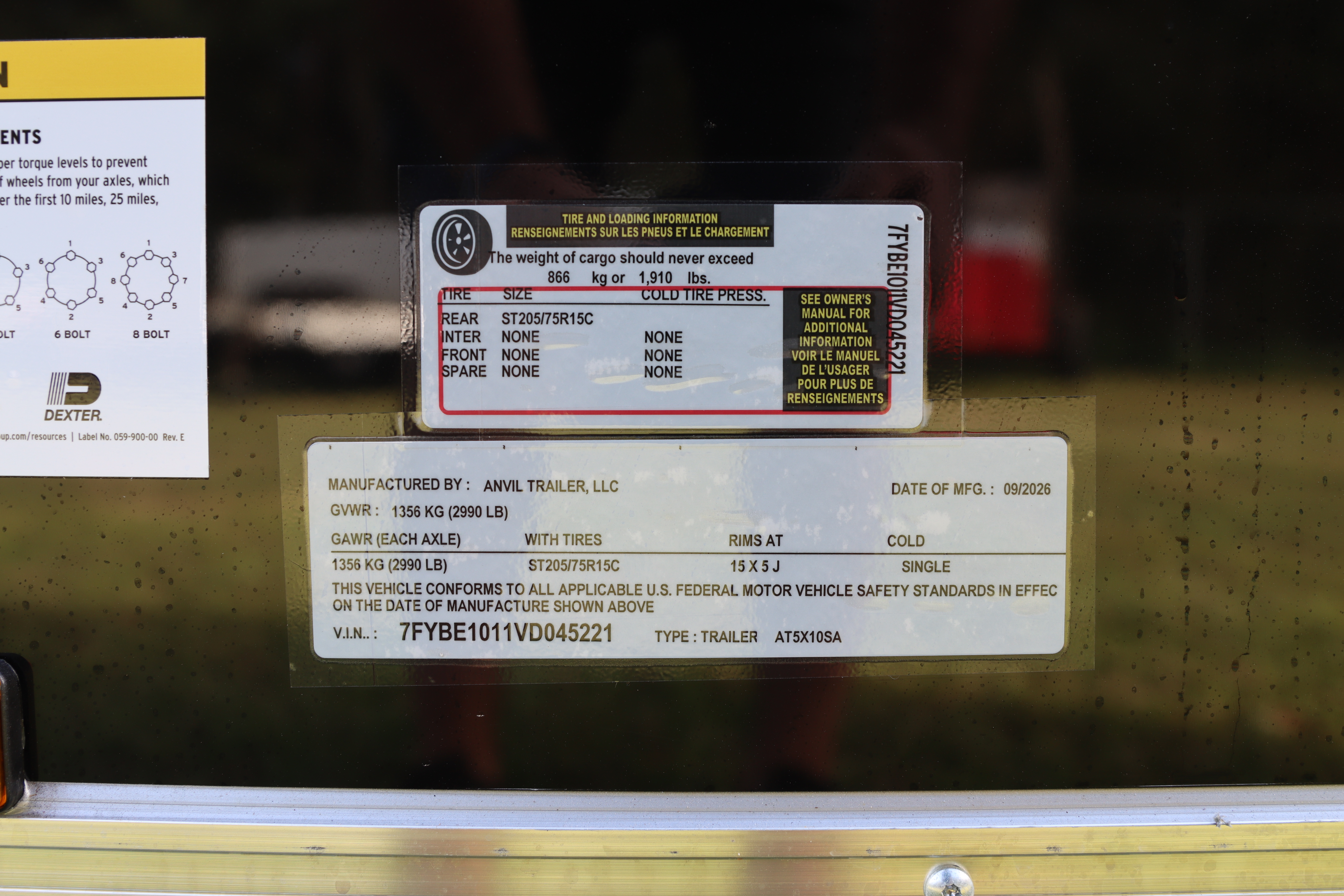 New 2027 5X10 Anvil Cargo Trailer