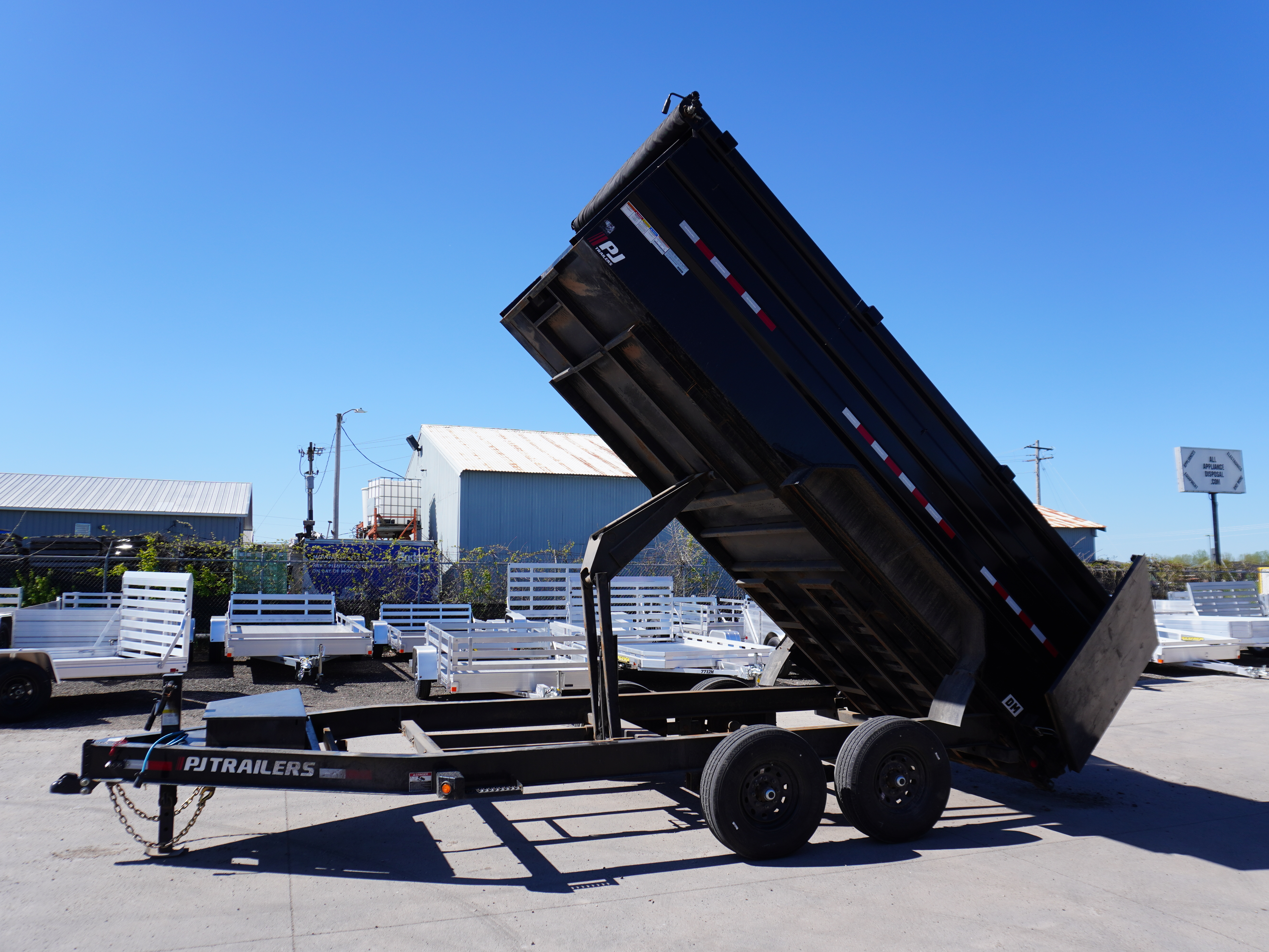 Used 2025 PJ Trailers DM 83"x16ft Dump Trailer