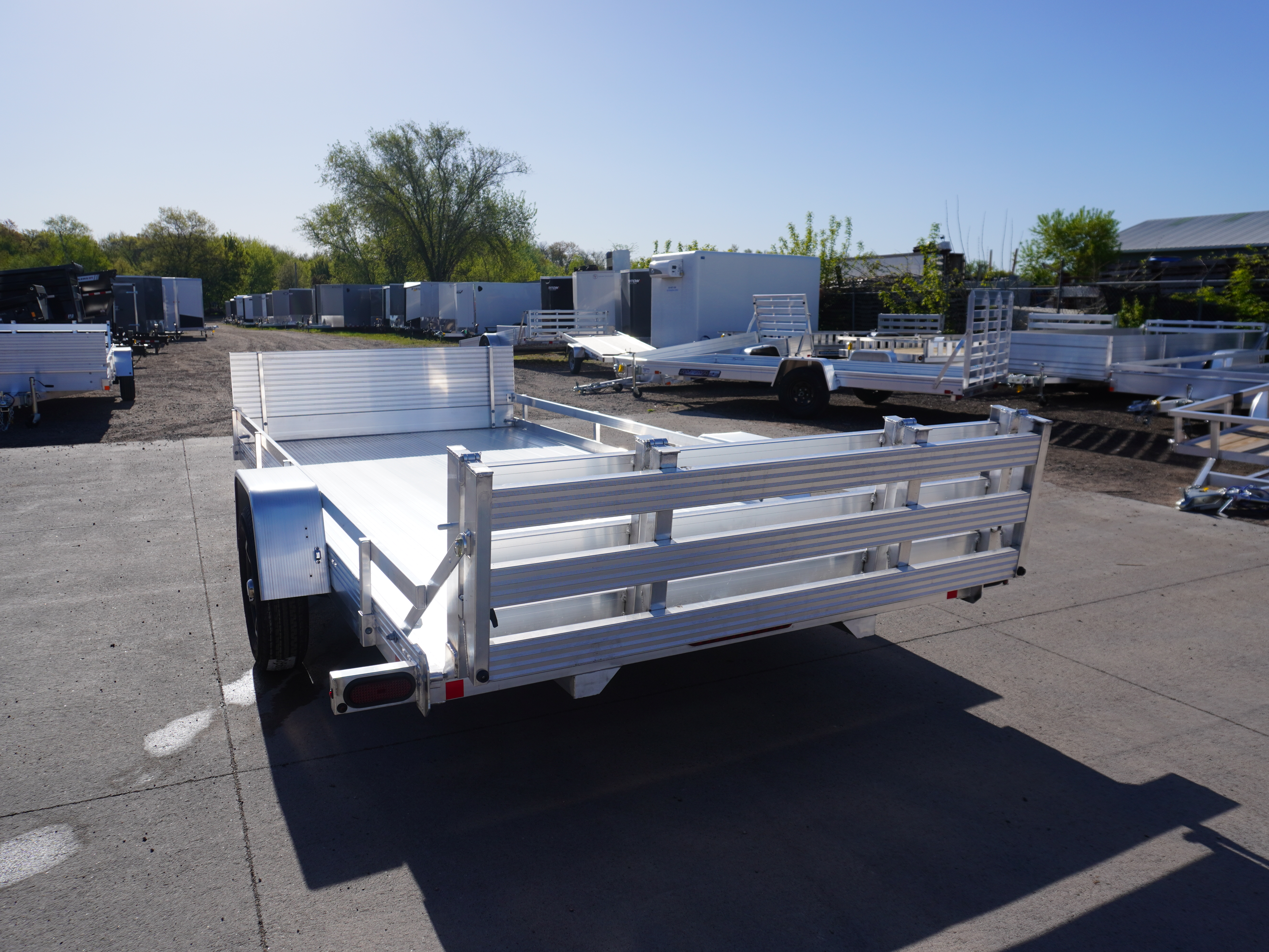 New 2026 Bear Track 80"x15ft Aluminum Utility Trailer