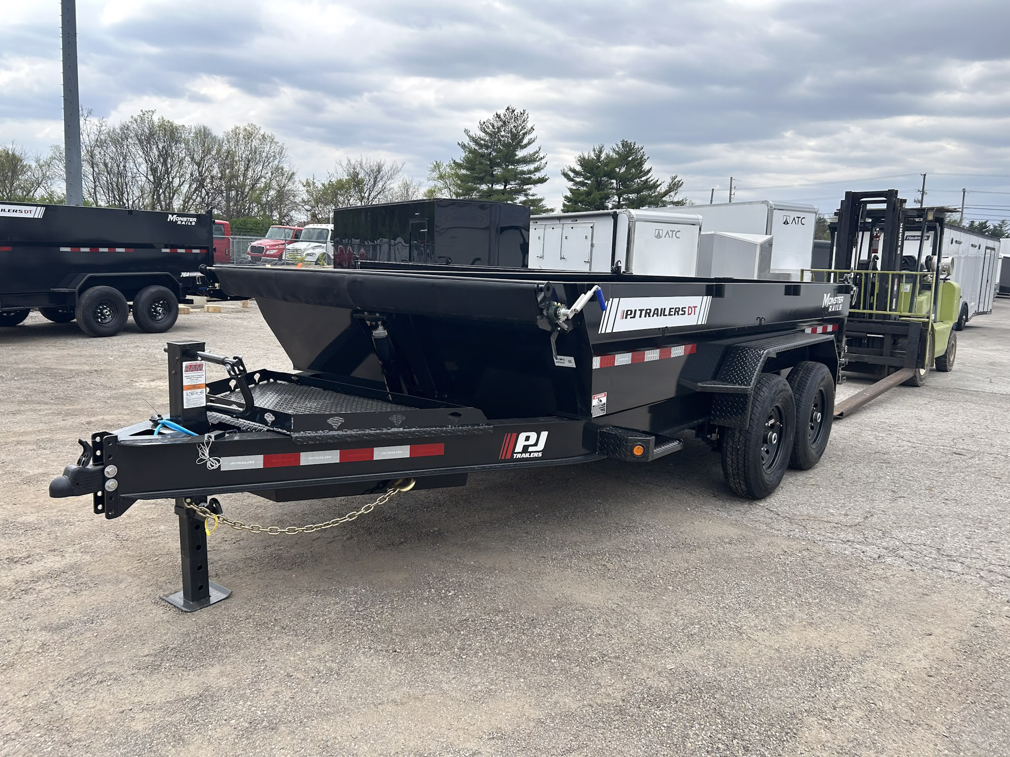 New 2026 PJ Trailers 7 X 14 FT LOW PRO TELESCOPIC DUMP TRAILER 15K GVWR