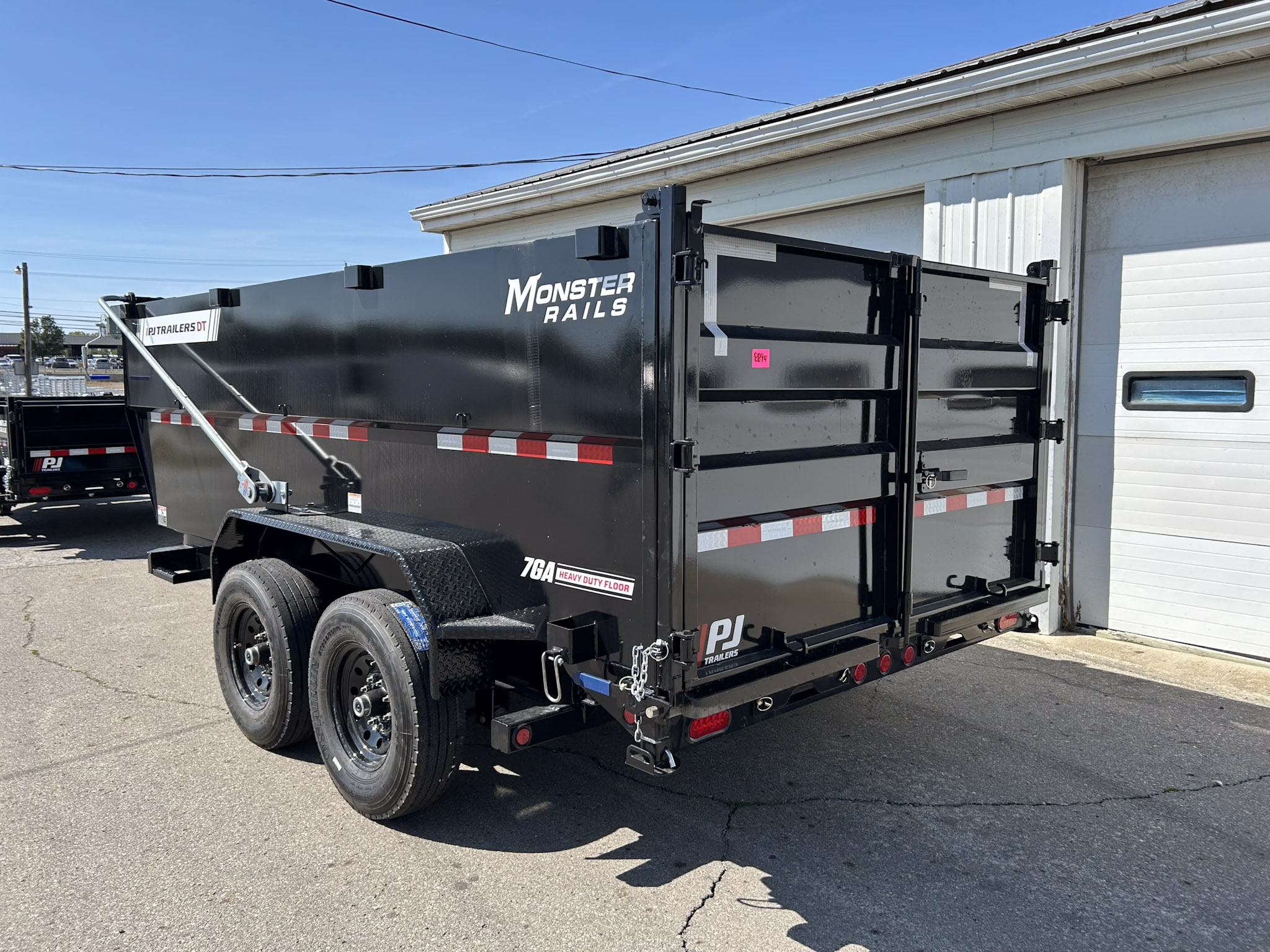 New 2026 PJ Trailers 7 X 14 FT LOW PRO TELESCOPIC HIGH SIDE DUMP TRAILER  VOYAGER PKG 15K GVWR