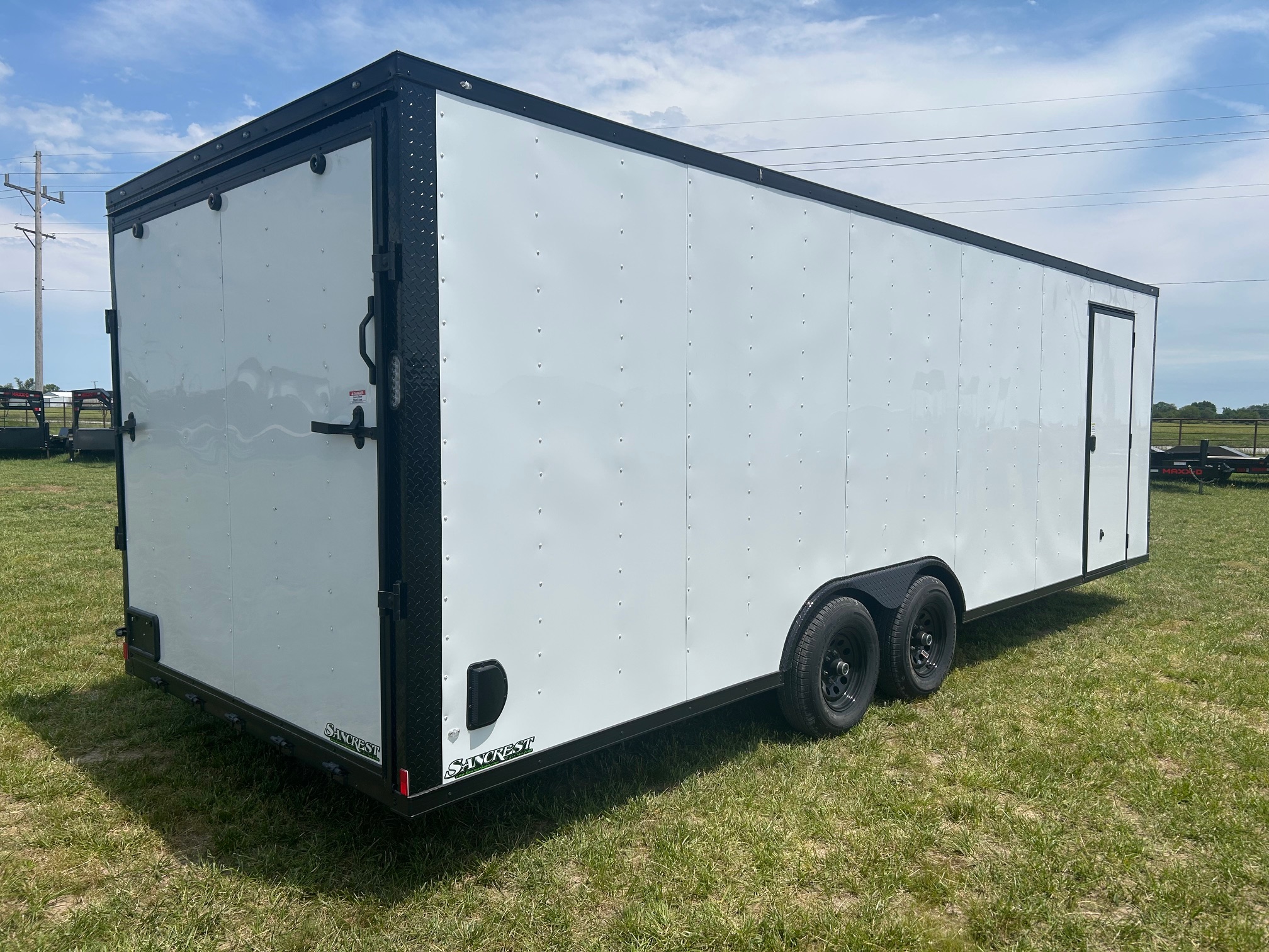 New 2026 Rock Solid 83x24 Tandem 10K Cargo w/ Ramp Door & 7' Interior Height