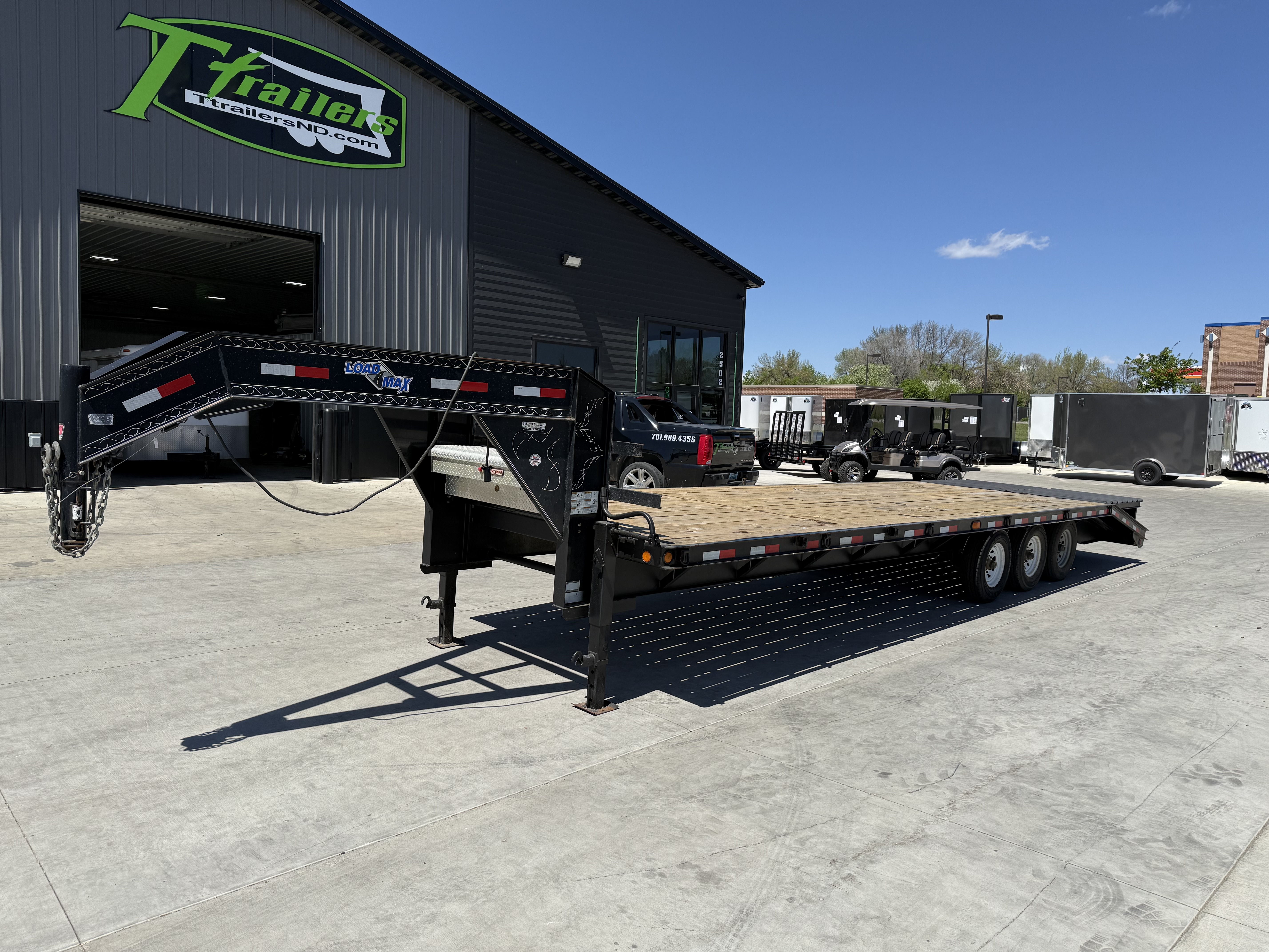 Used 2010 Load Rite 30 foot 21k Flatbed Trailer