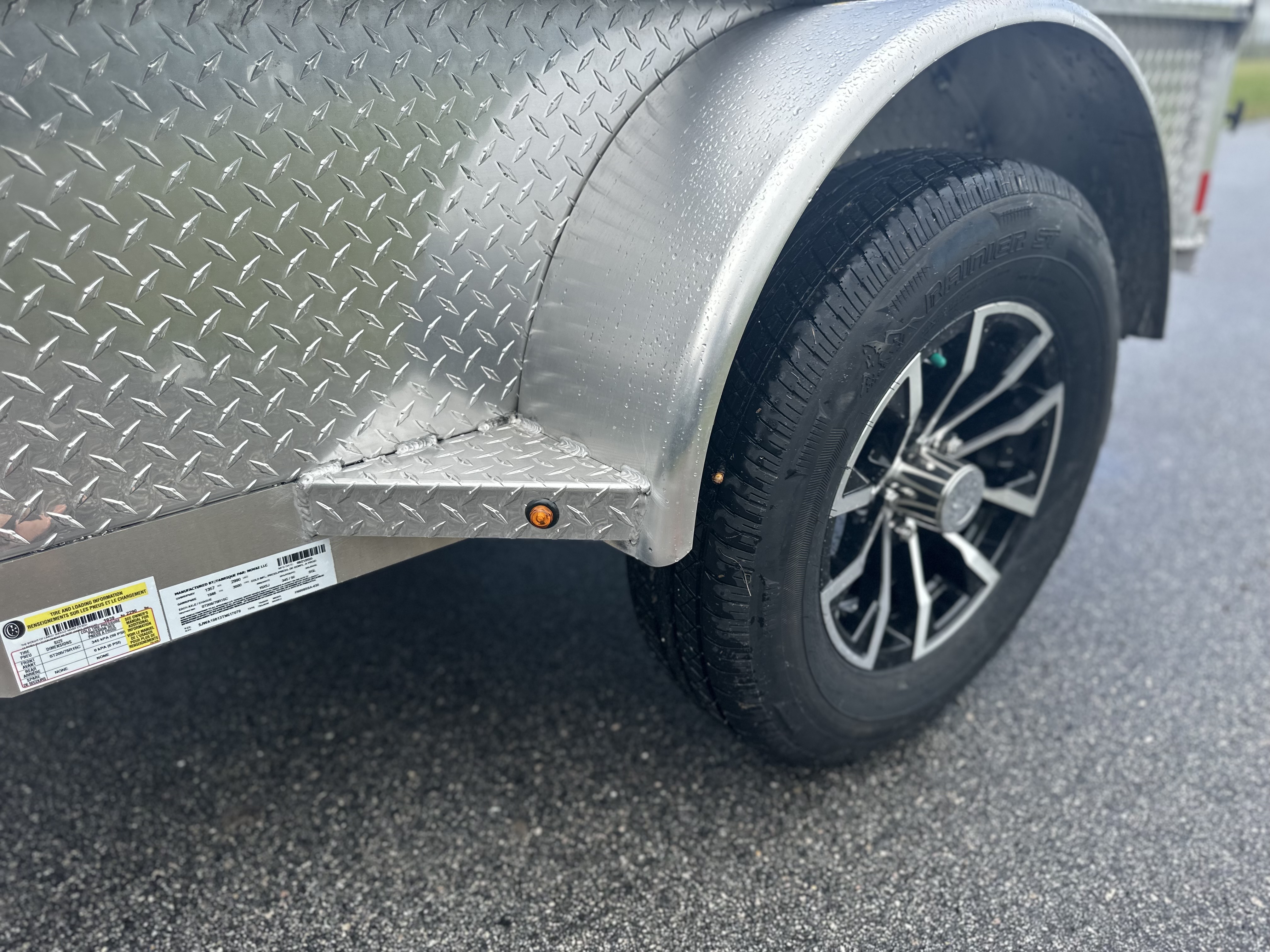 New 2025 H&H Trailers Aluminum Solid Side 3k 5x8 Utility Trailer