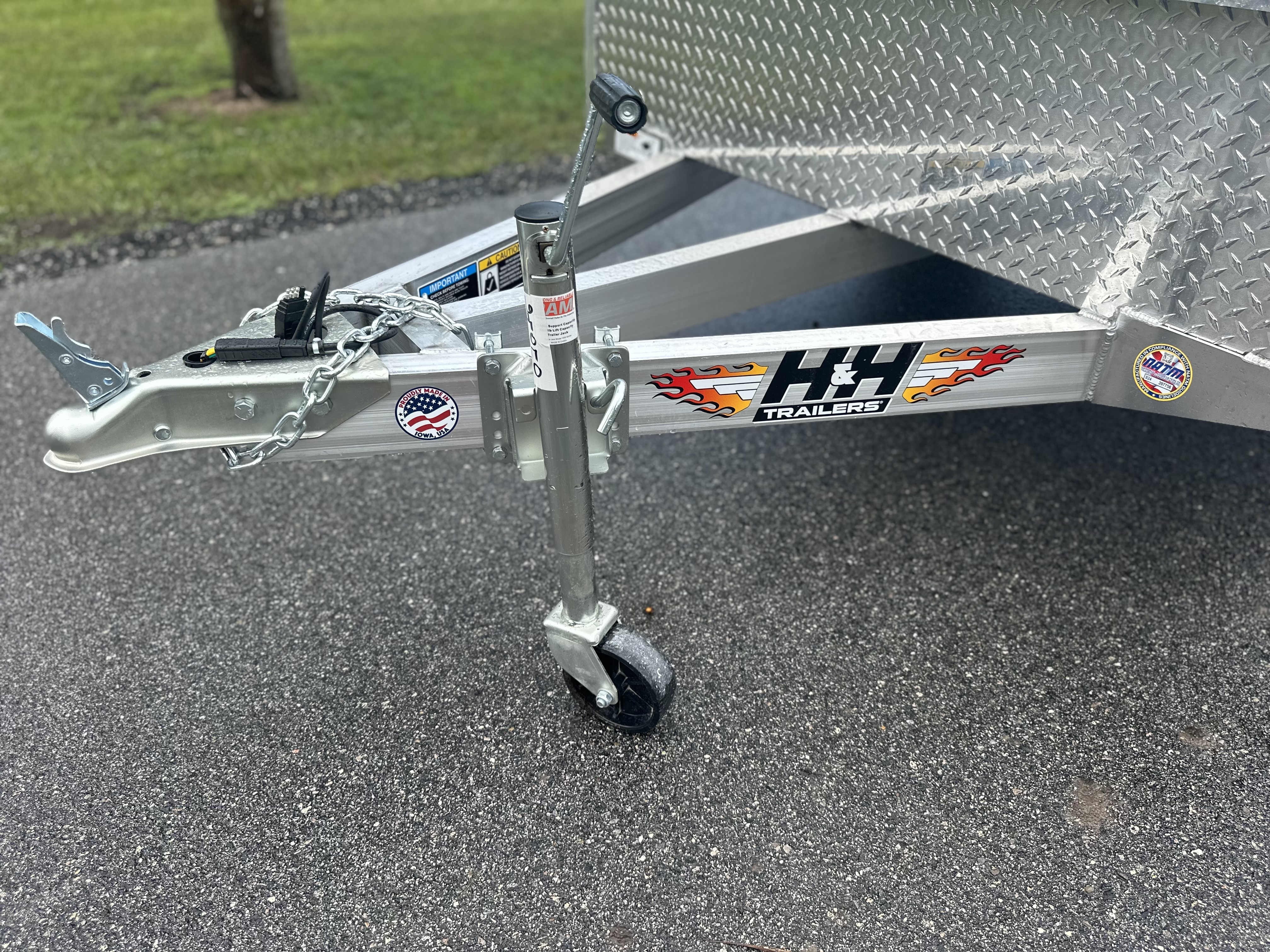 New 2025 H&H Trailers Aluminum Solid Side 3k 5x8 Utility Trailer