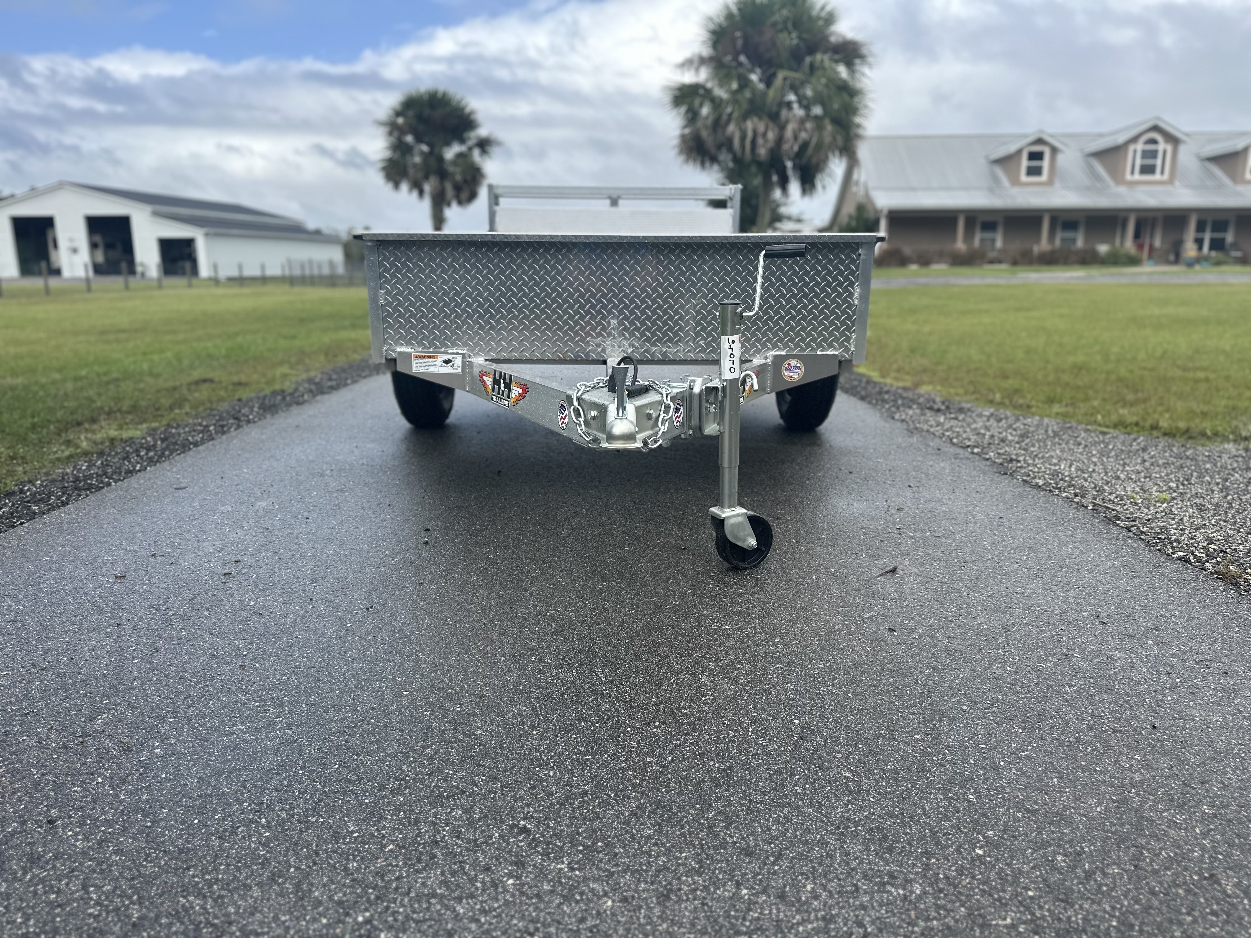 New 2025 H&H Trailers Aluminum Solid Side 3k 5x8 Utility Trailer