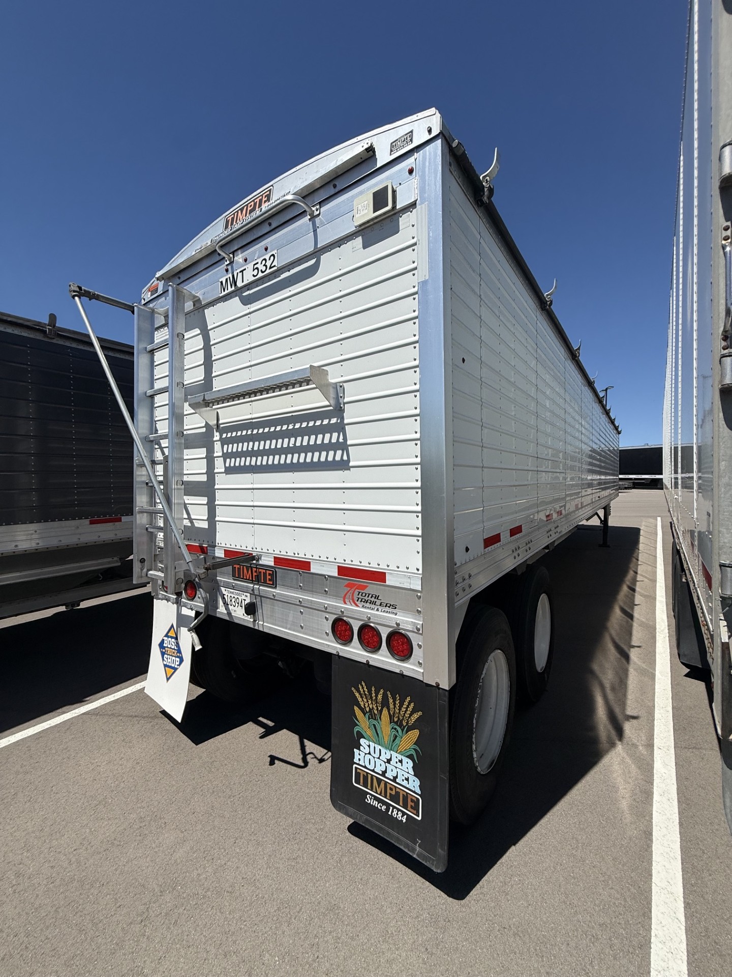 Used $1,650/month 2021 Timpte White 42x96x78 Hopper Trailer Rent to Own