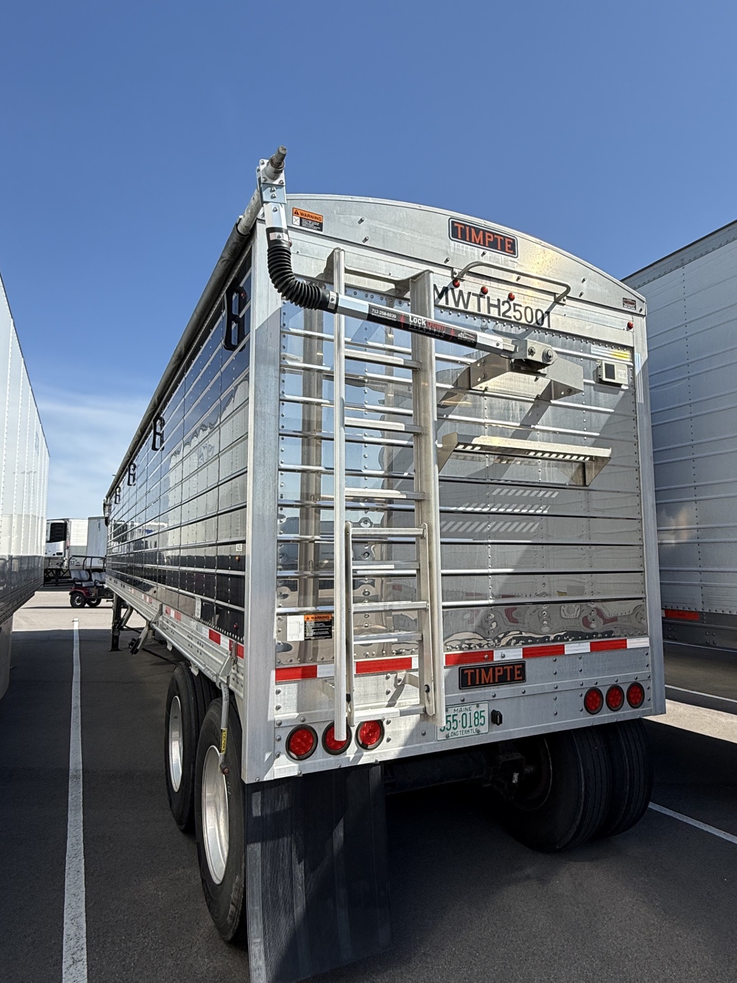 Used $1,695/month 2025 Timpte BLACK 42x96x78 Hopper Trailer Rent to Own-Hi Flow tubs, Electric Tarp