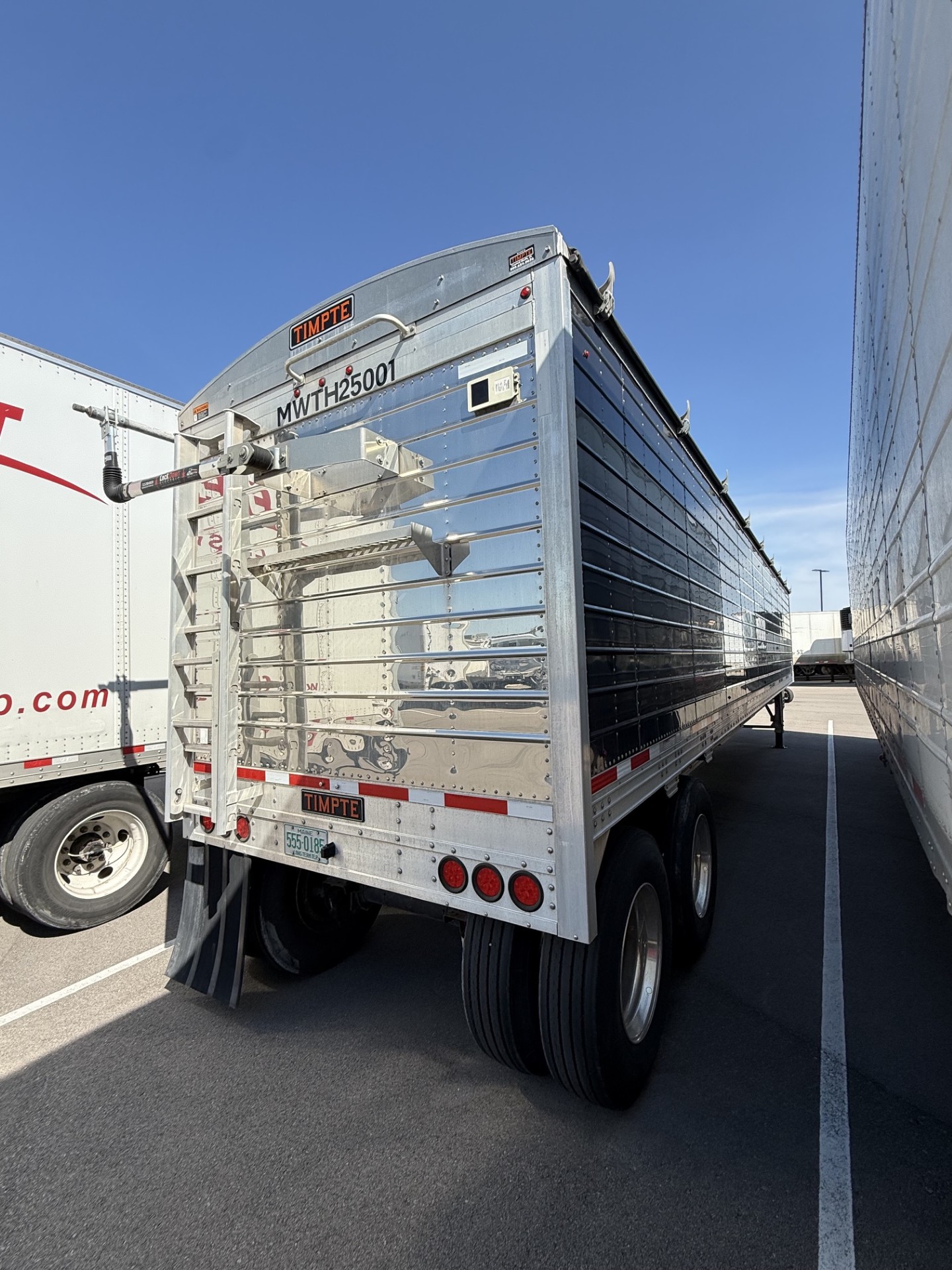 Used $1,695/month 2025 Timpte BLACK 42x96x78 Hopper Trailer Rent to Own-Hi Flow tubs, Electric Tarp