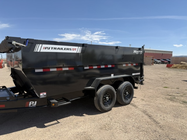 New 2027 PJ DT1 7x14 Telescopic Dump Trailer- 15.4K- 4' Sides
