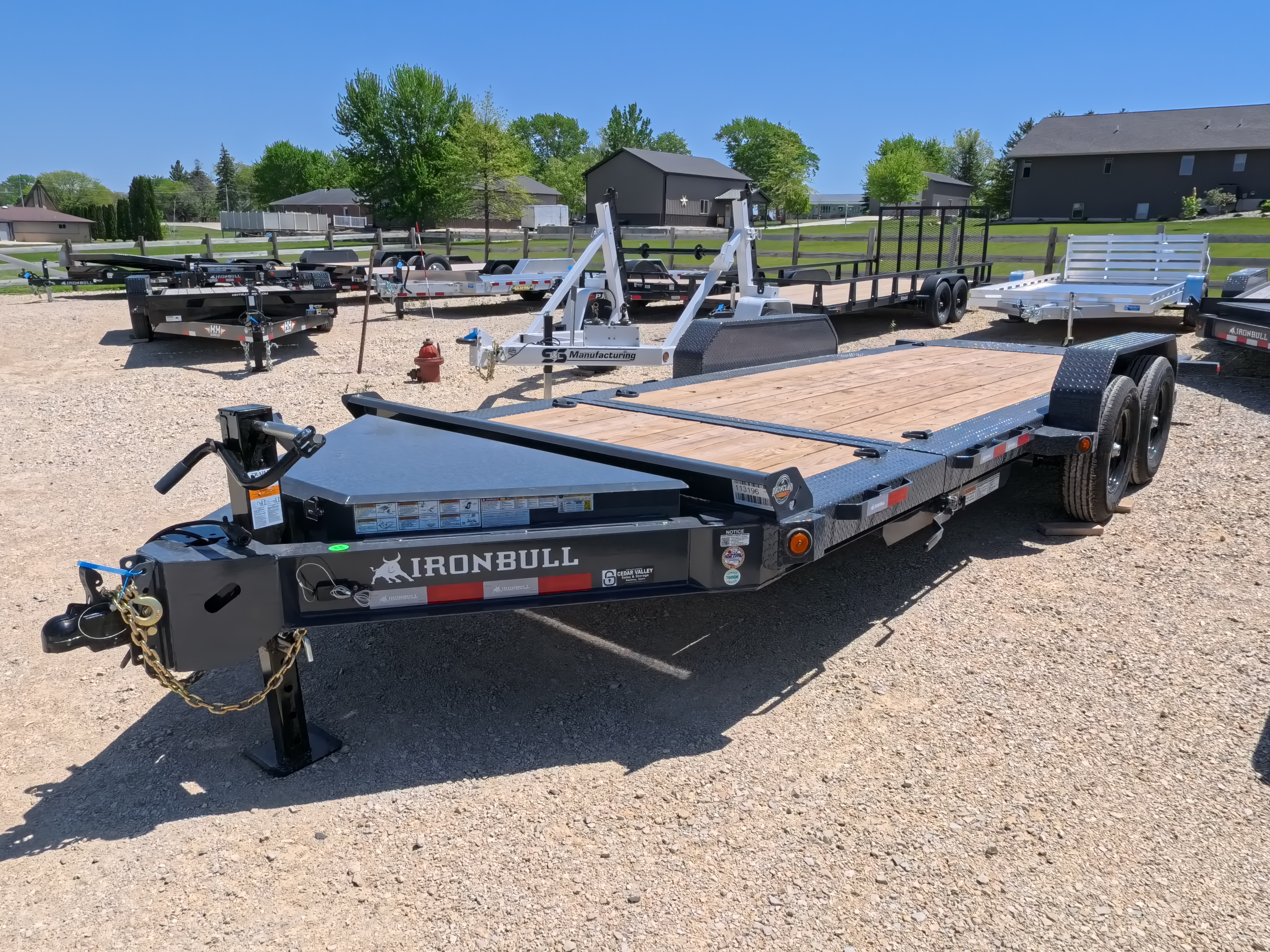 Foot Tilt Method New 2026 Iron Bull 83x20 (16+4) TWB Tilt Bed Trailer with 14,000lb ...