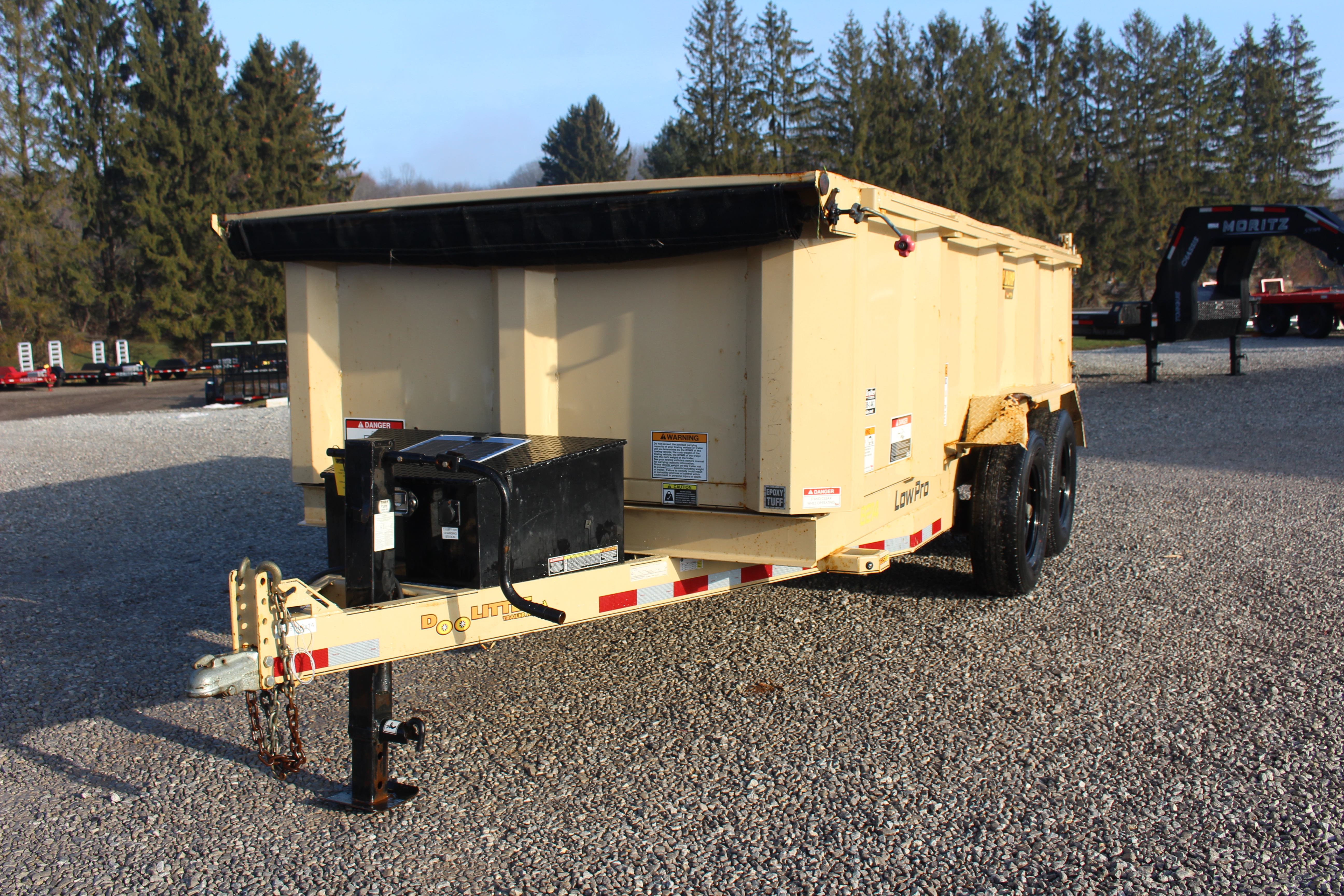 Used 2023 Doolittle Trailers 6'10  x 14' - 14,000# Dump Trailer