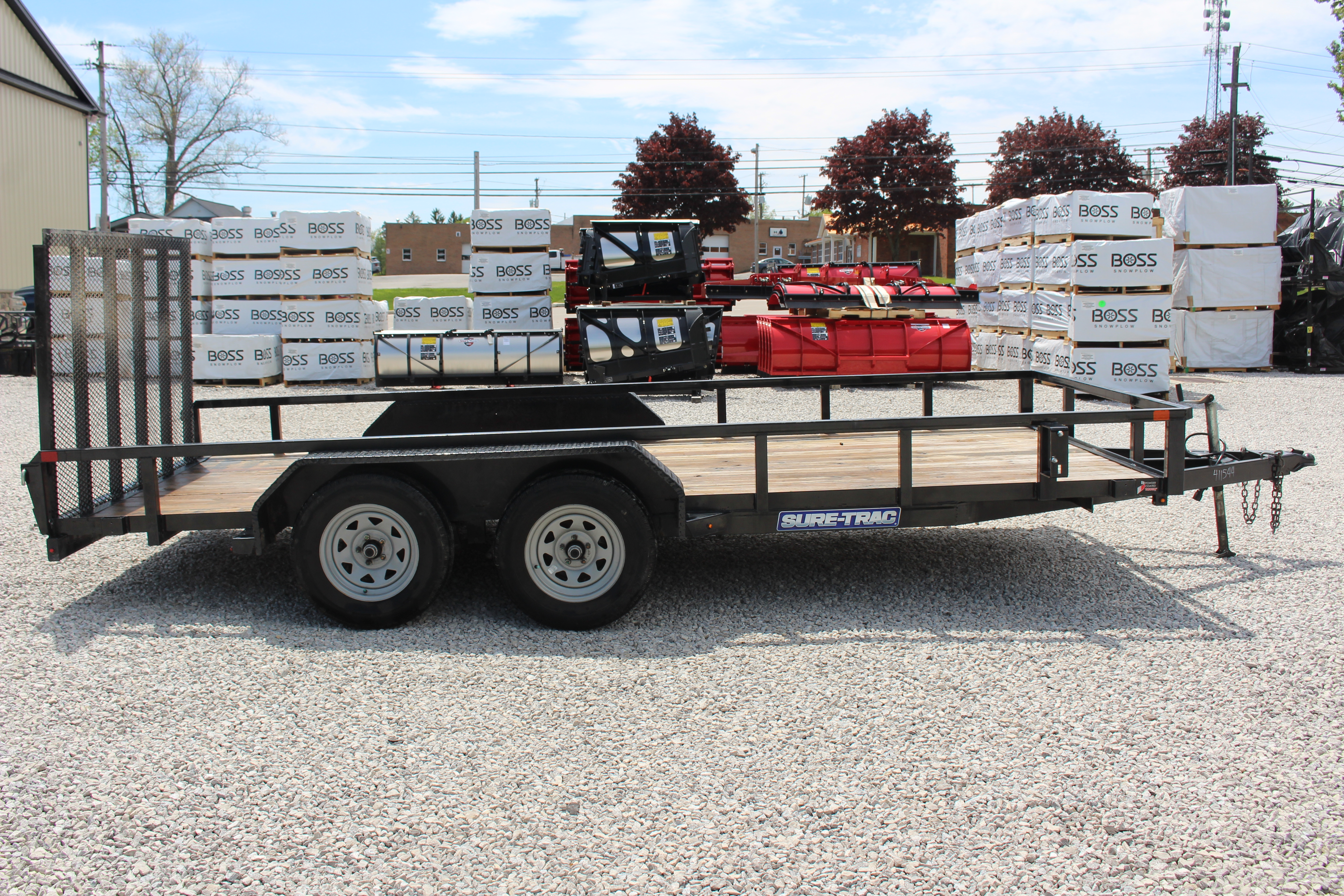 Used 2024 Sure-Trac 7' x 16' Tandem Axle Tube Top Utility Trailer - 7000# GVW