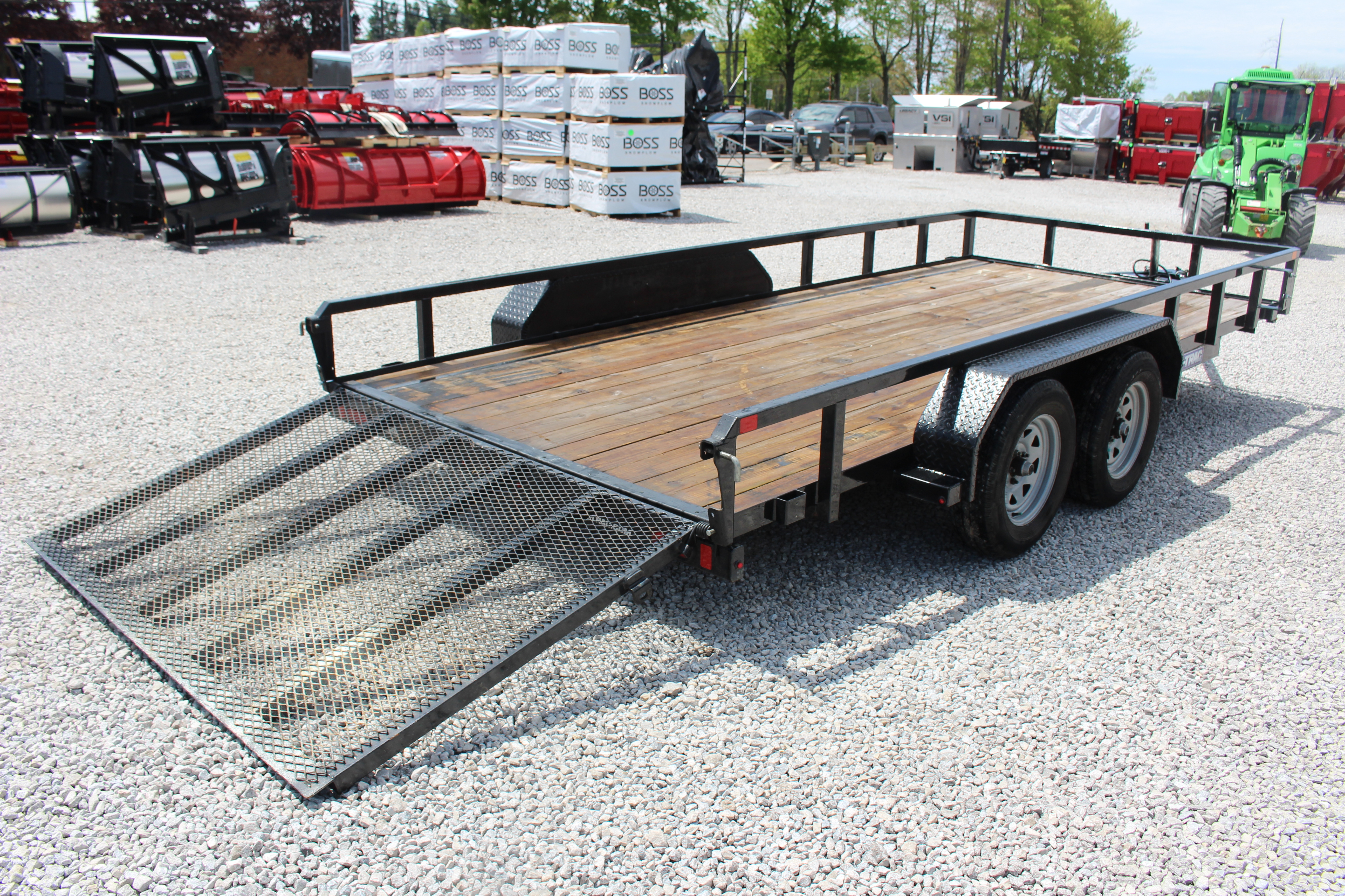 Used 2024 Sure-Trac 7' x 16' Tandem Axle Tube Top Utility Trailer - 7000# GVW