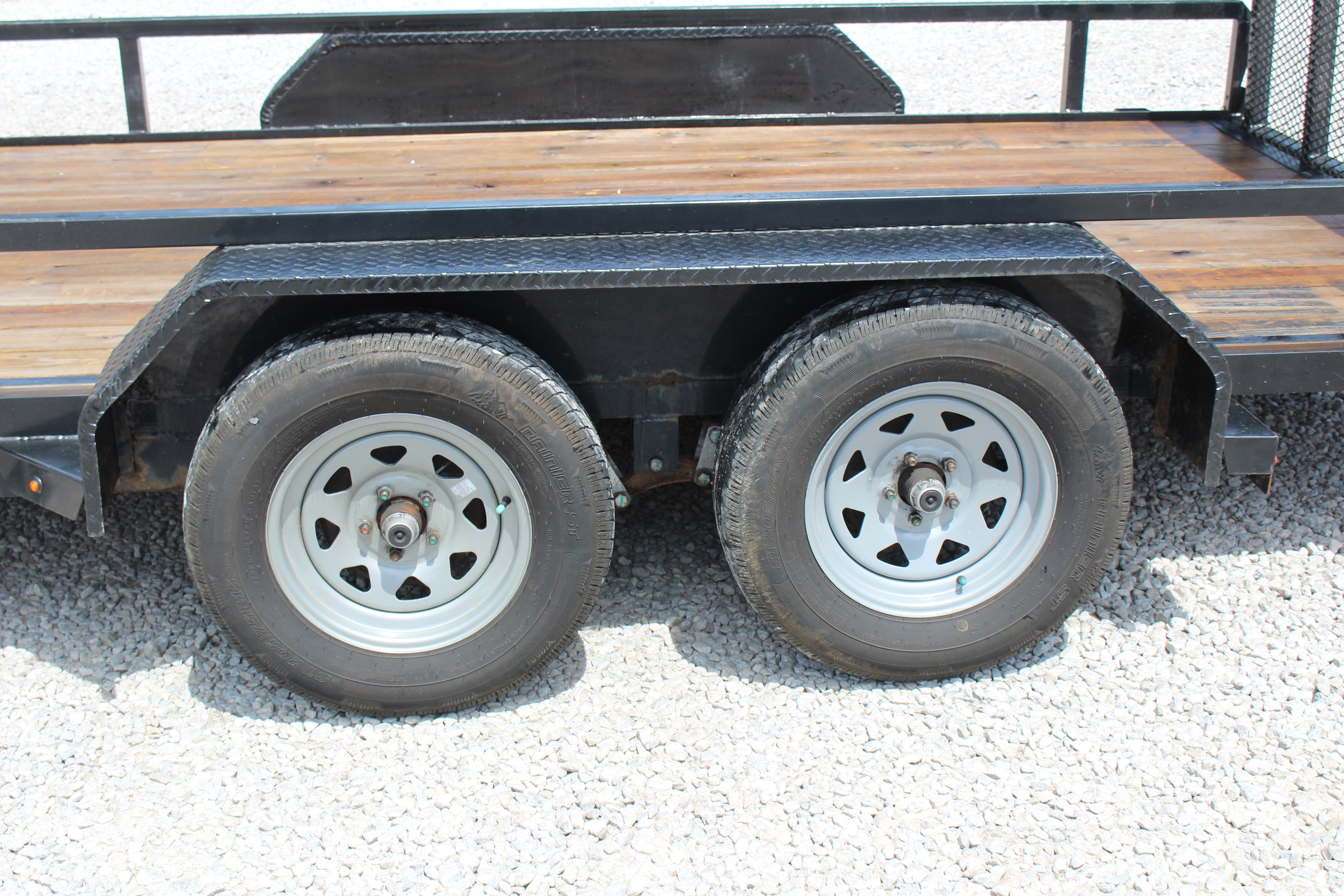 Used 2024 Sure-Trac 7' x 16' Tandem Axle Tube Top Utility Trailer - 7000# GVW