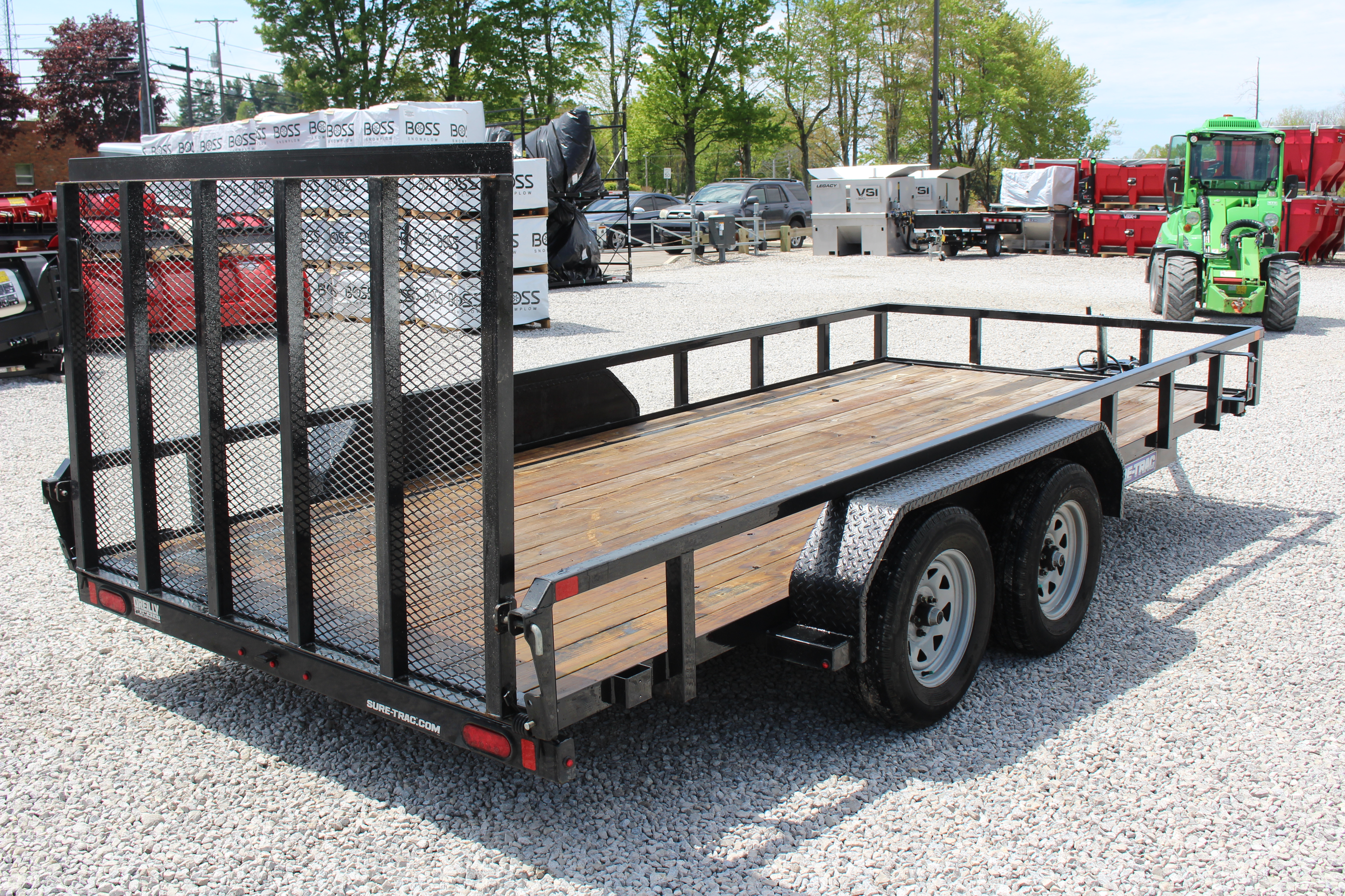 Used 2024 Sure-Trac 7' x 16' Tandem Axle Tube Top Utility Trailer - 7000# GVW