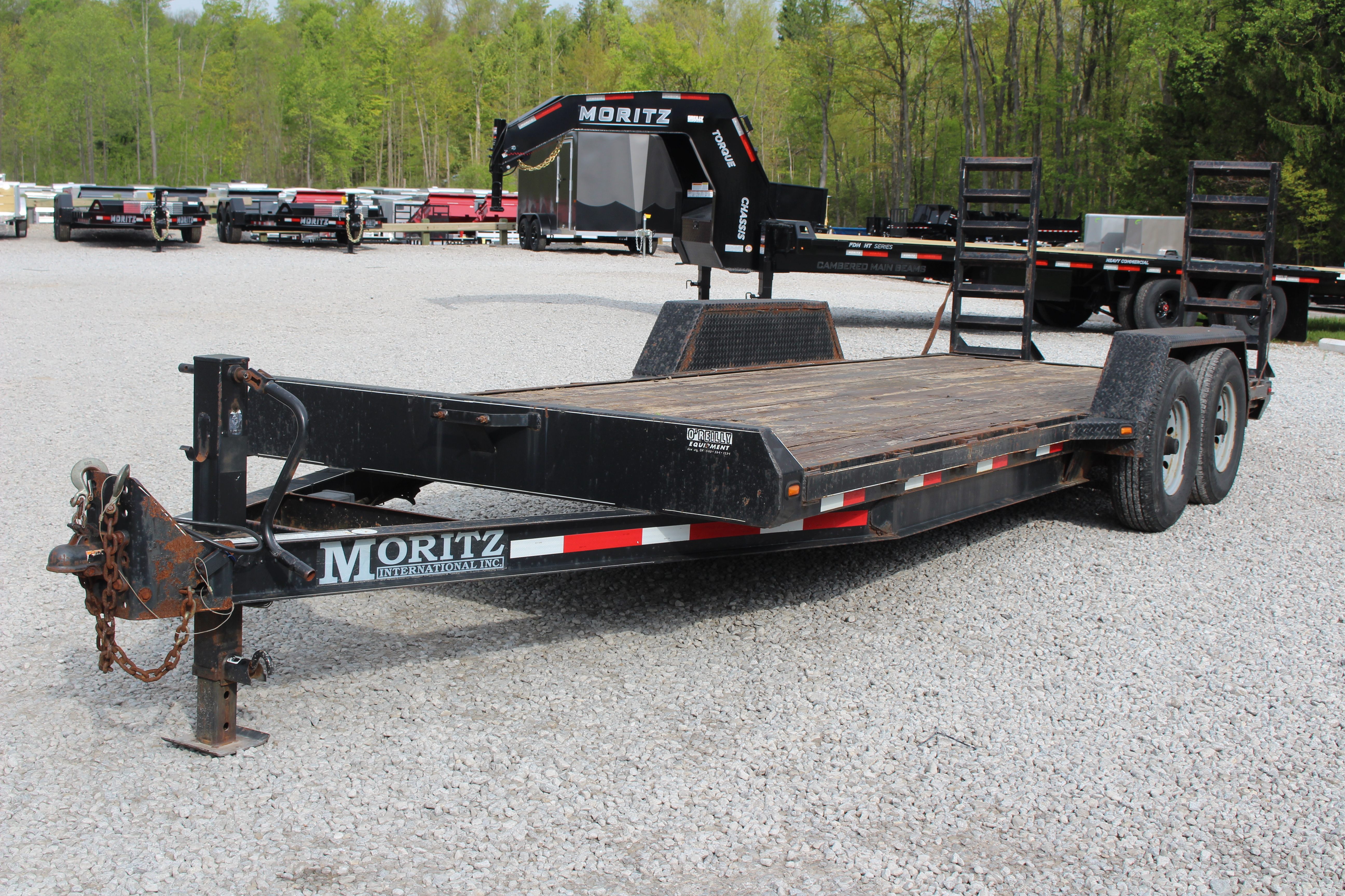 Used 2011 Moritz ULBH 7' x 20' Low Pro - Equipment Trailer - 14000# GVW