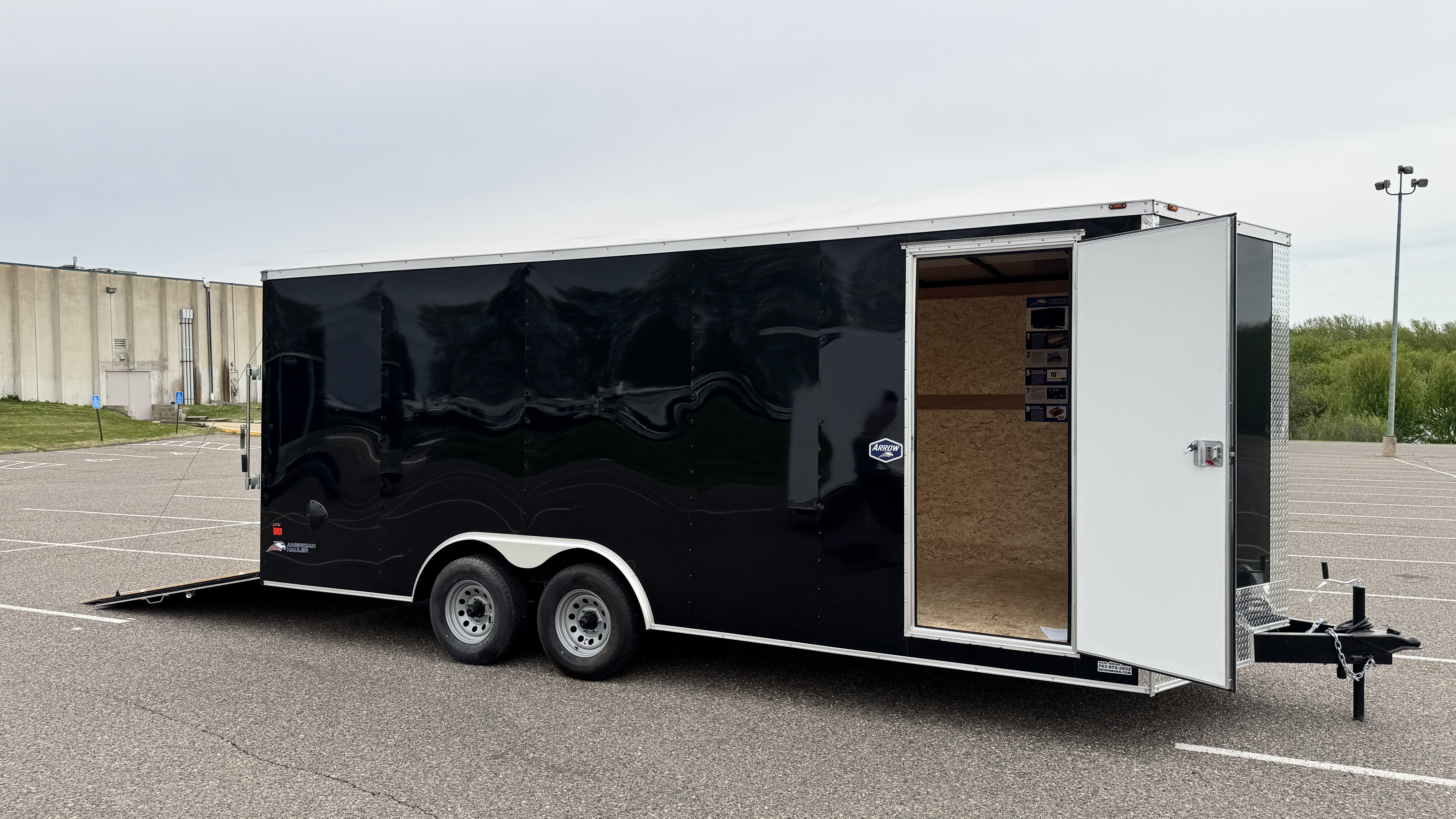 New 2026 American Hauler 8.5x20 Enclosed Cargo - Ramp door!