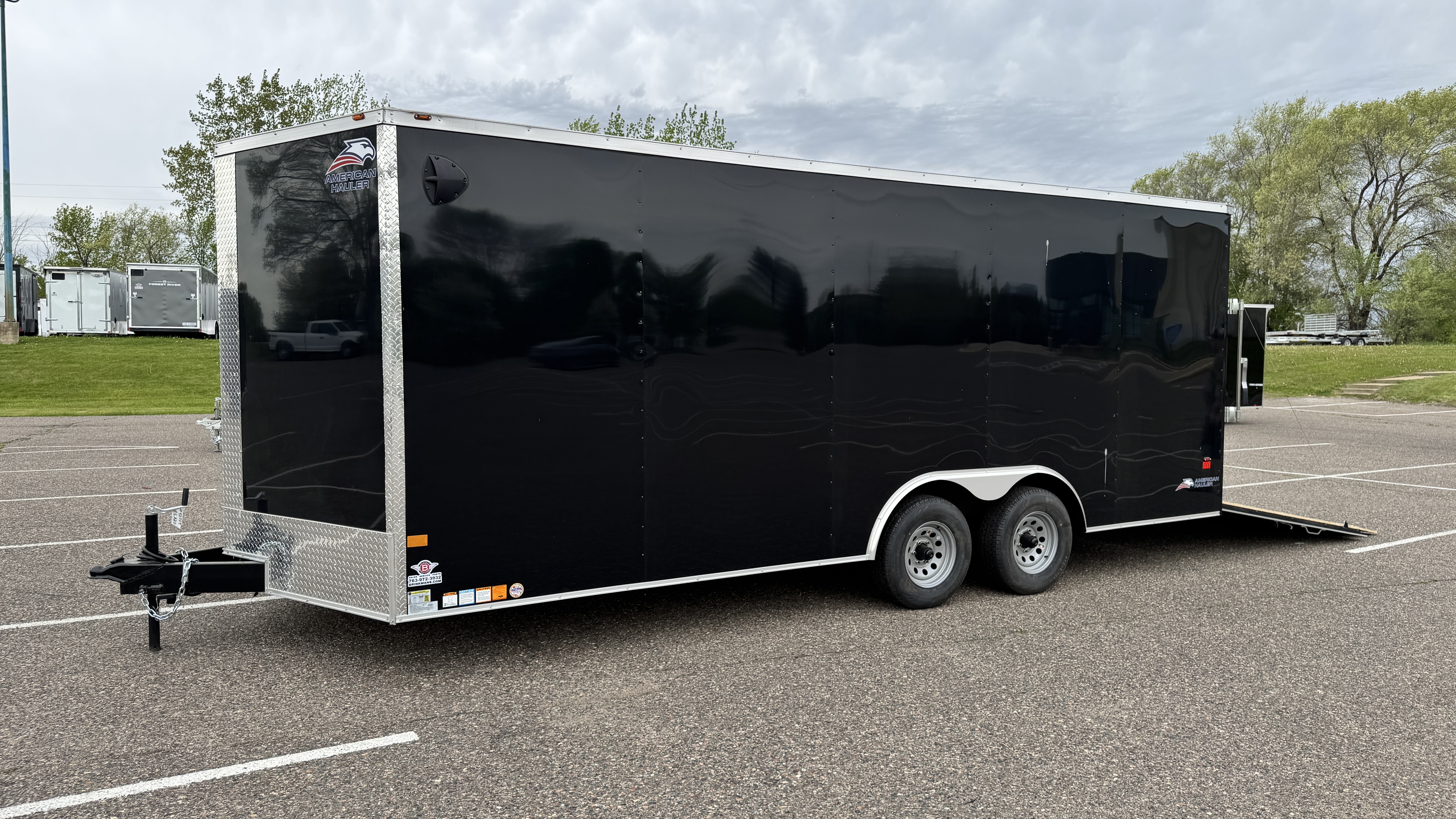 New 2026 American Hauler 8.5x20 Enclosed Cargo - Ramp door!