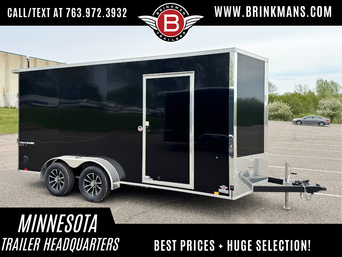New Formula 7x16 Traverse Enclosed Trailer - Rear Ramp!