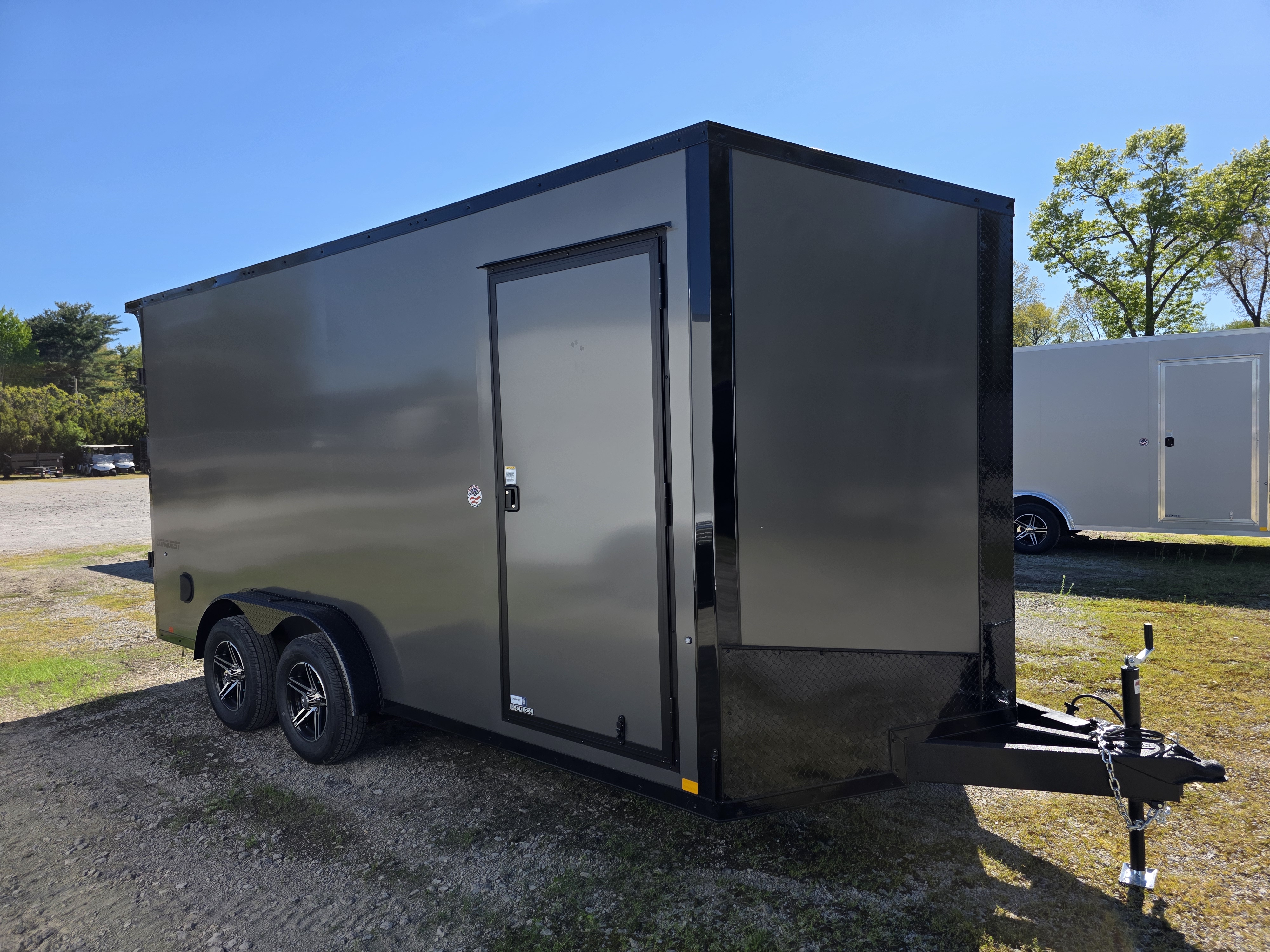New 2026 Formula Trailers 7.5X16 UTV SXS SCREWLESS 080 BLACKOUT TRIM GOLF CART Cargo / Enclosed Trailer
