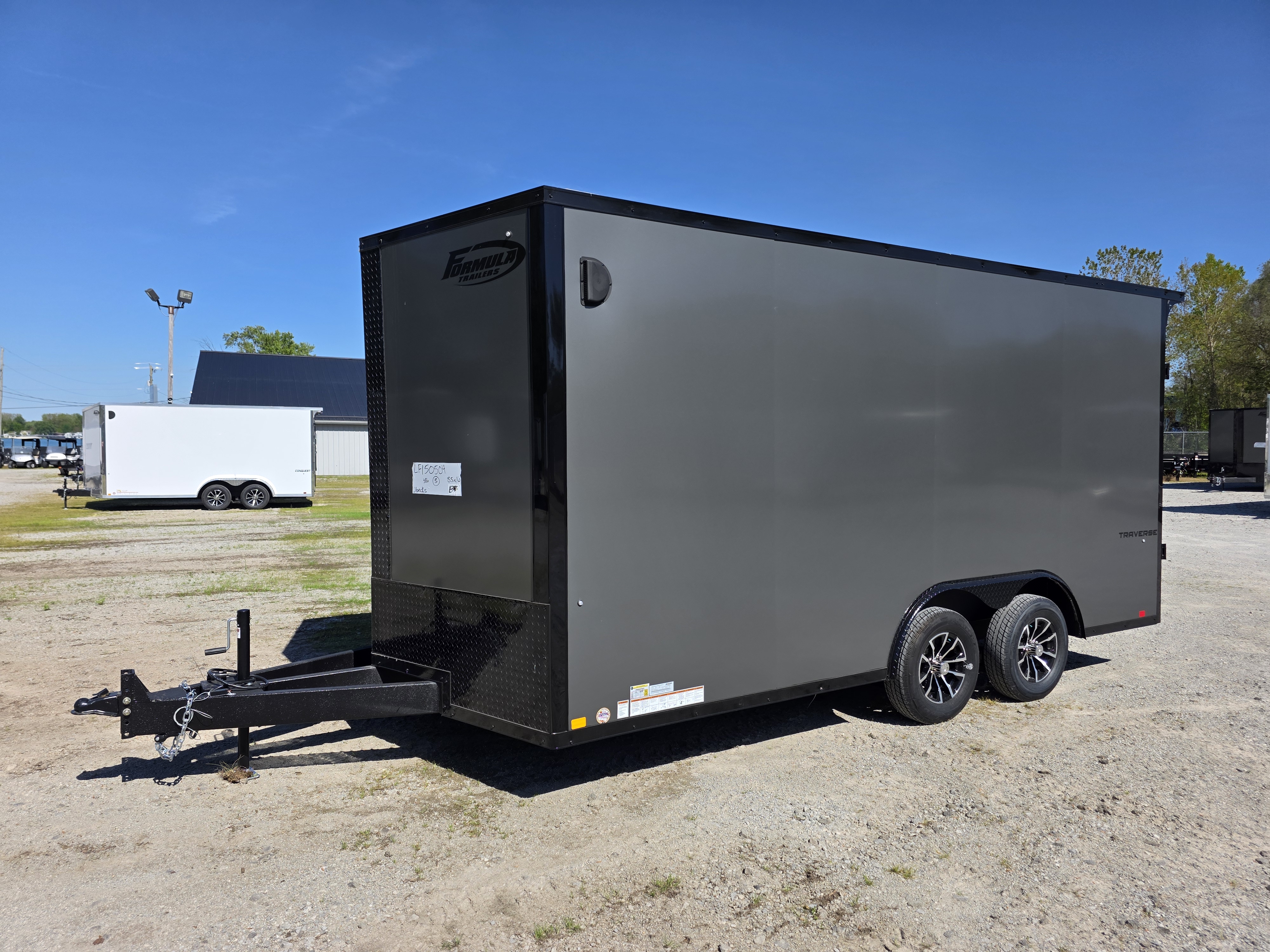 New 2026 Formula Trailers 8.5X16 BLACKOUT 84 INCH INSIDE HEIGHT SXS UTV GOLF CART READY CARGO ENCLOSED TRAILER 7000 GVWR Cargo / Enclosed Trailer
