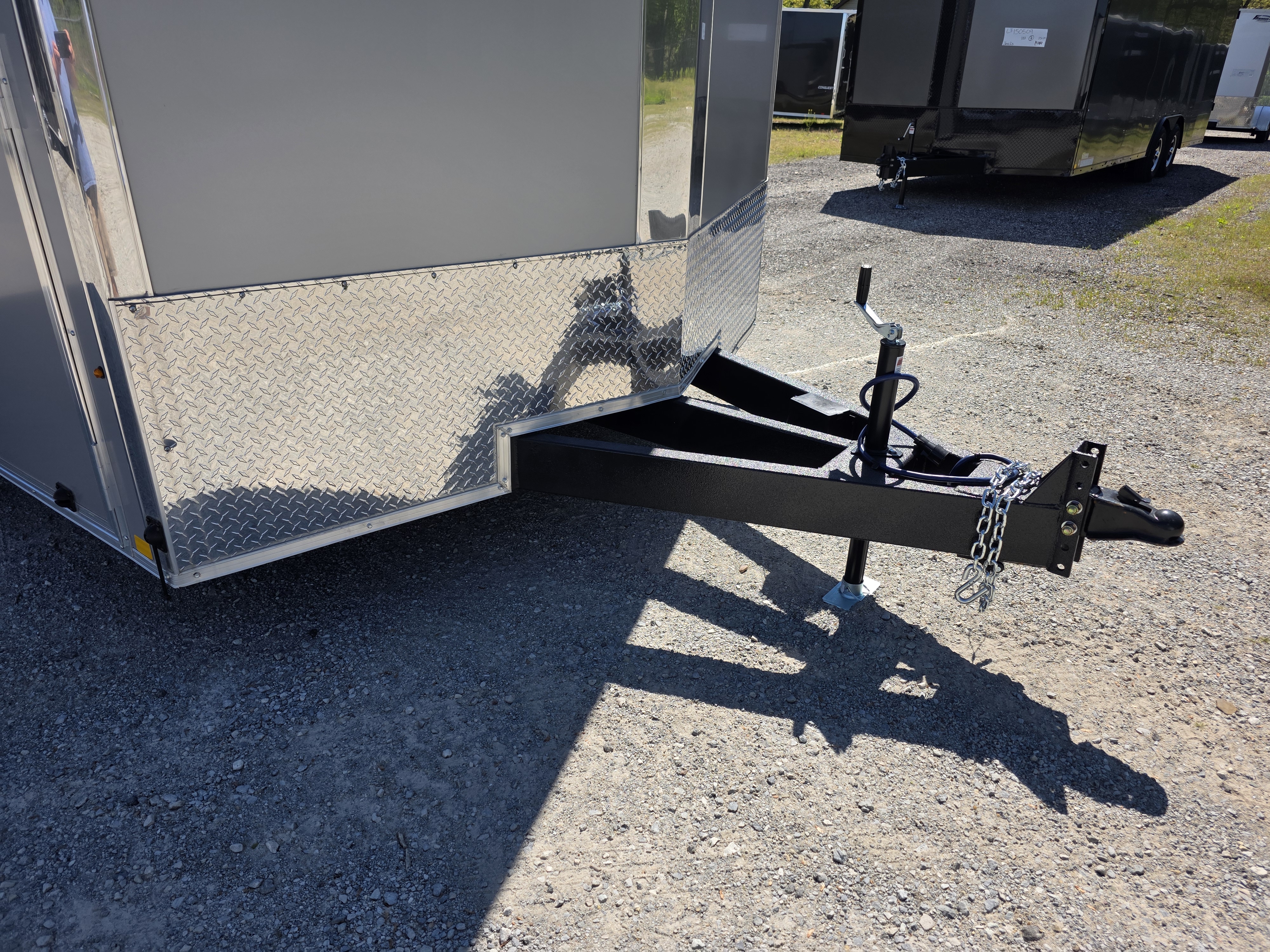 New 2026 Look Trailers 8.5X16 7FT INSIDE FLAT FLOOR SCREWLESS 080 ALUM WHEELS ATV UTV SXS GOLFCART Cargo / Enclosed Trailer