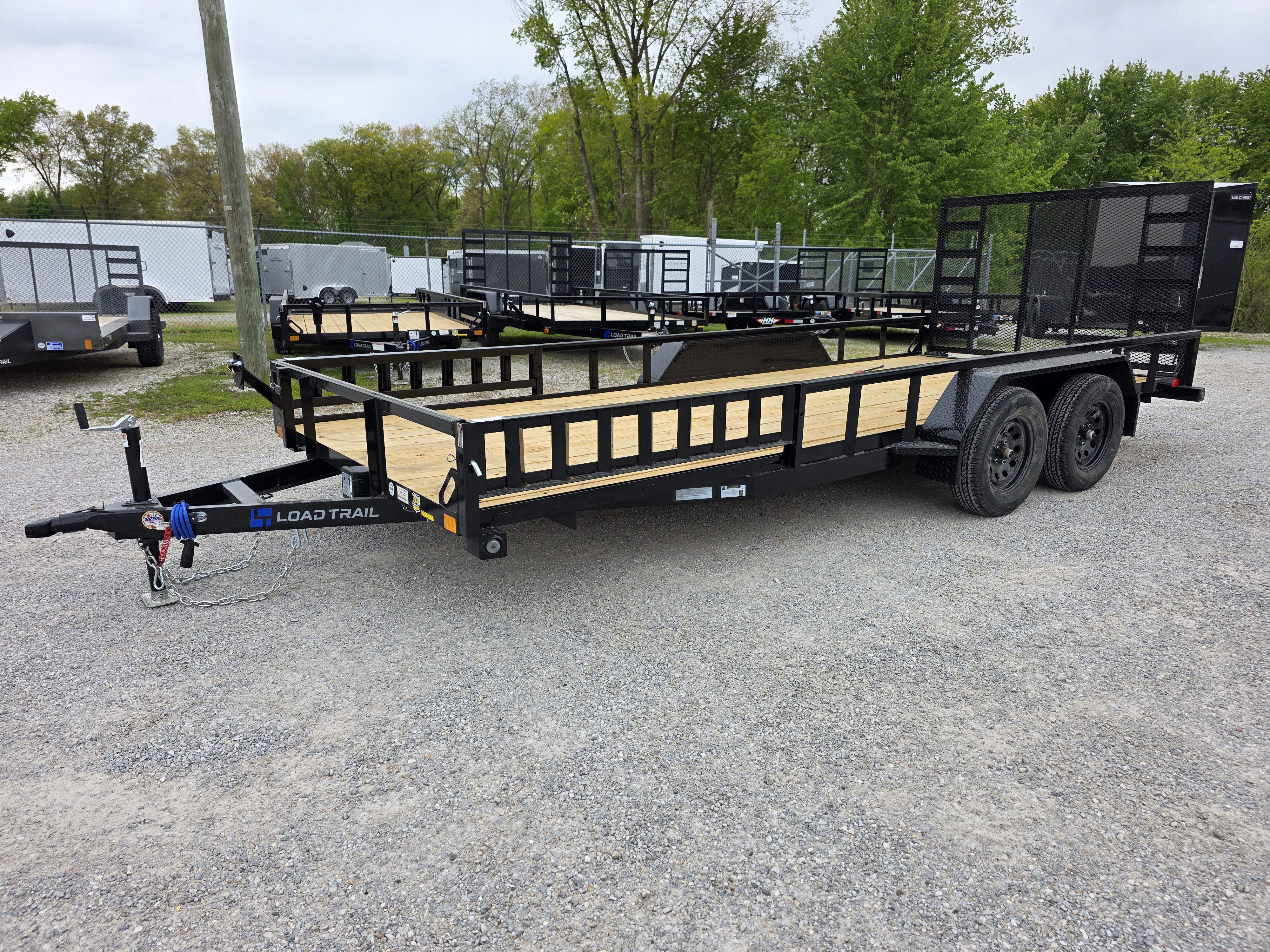 New 2026 Load Trail 83  x 18' Tandem Axle SIDE LOAD RAMP 7000 GVWR Utility Trailer