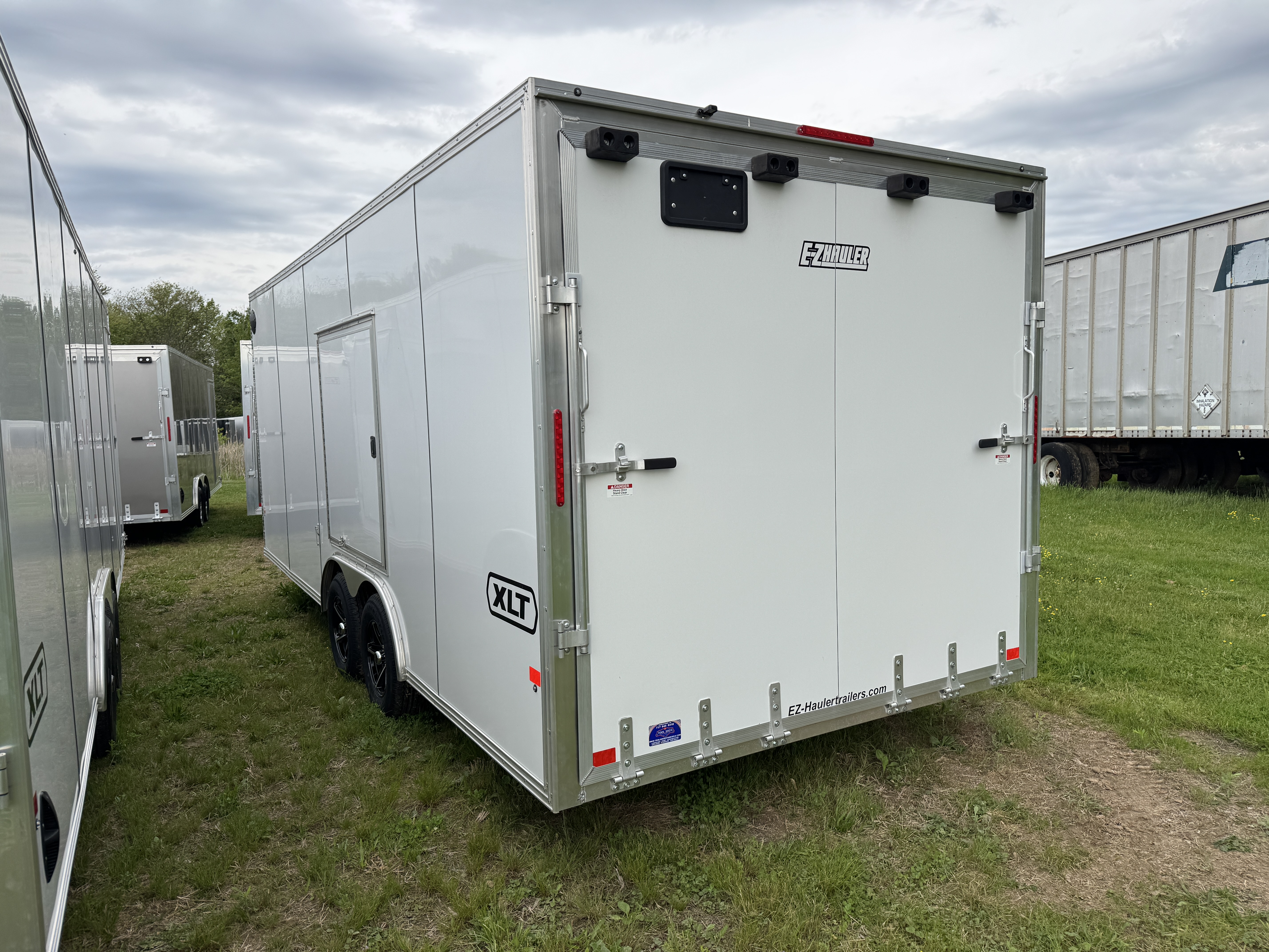 New 2026 E-Z Hauler EZEC8.5X20CH XLT PRO Car Hauler 7 FOOT 1 INCH INTERIOR HEIGHT 4 FOOT ESCAPE DOOR FREE ALUMINUM WHEEL UPGRADE .080 POLY CORE