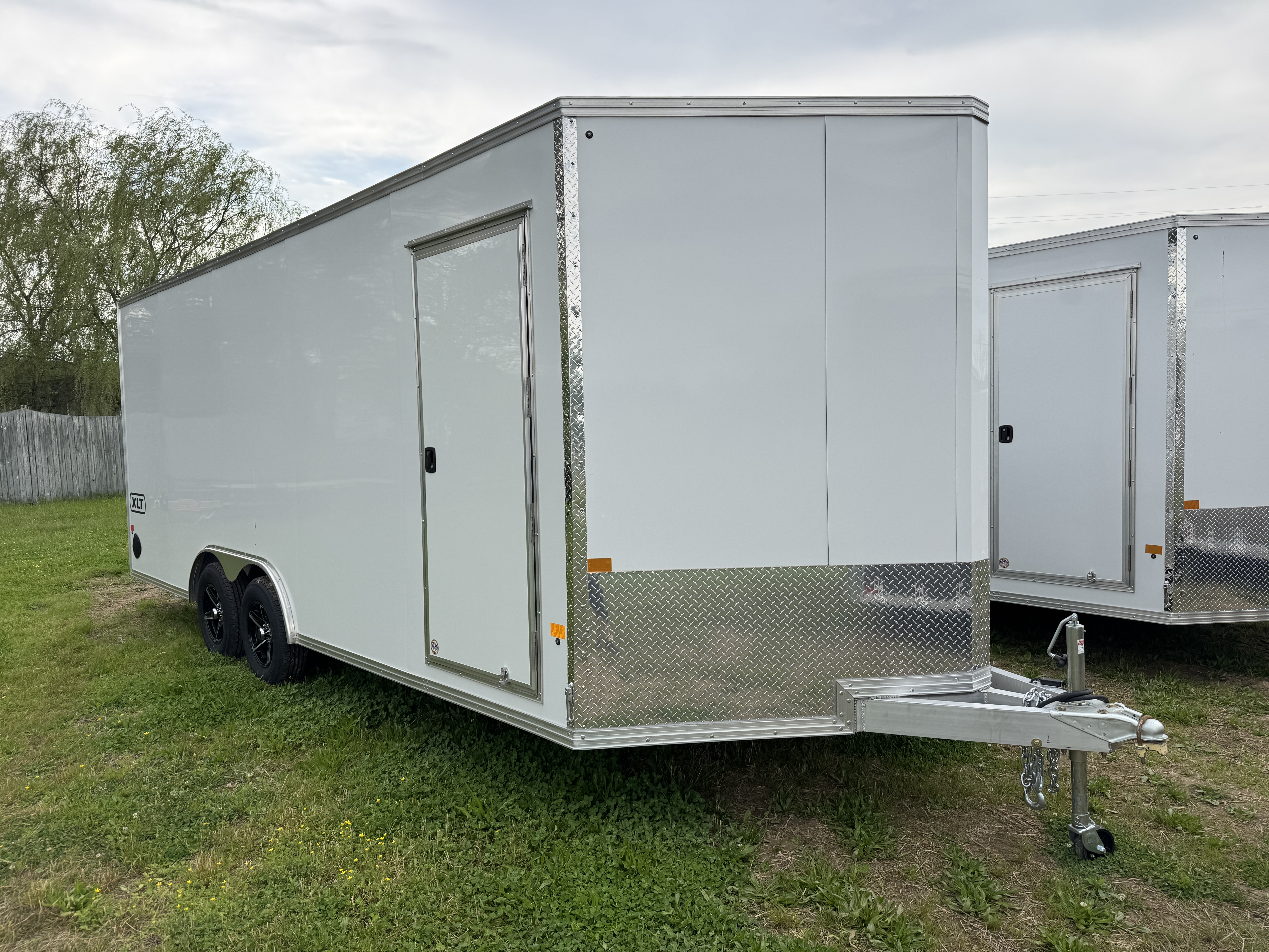 New 2026 E-Z Hauler EZEC8.5X20CH XLT PRO Car Hauler 7 FOOT 1 INCH INTERIOR HEIGHT 4 FOOT ESCAPE DOOR FREE ALUMINUM WHEEL UPGRADE .080 POLY CORE