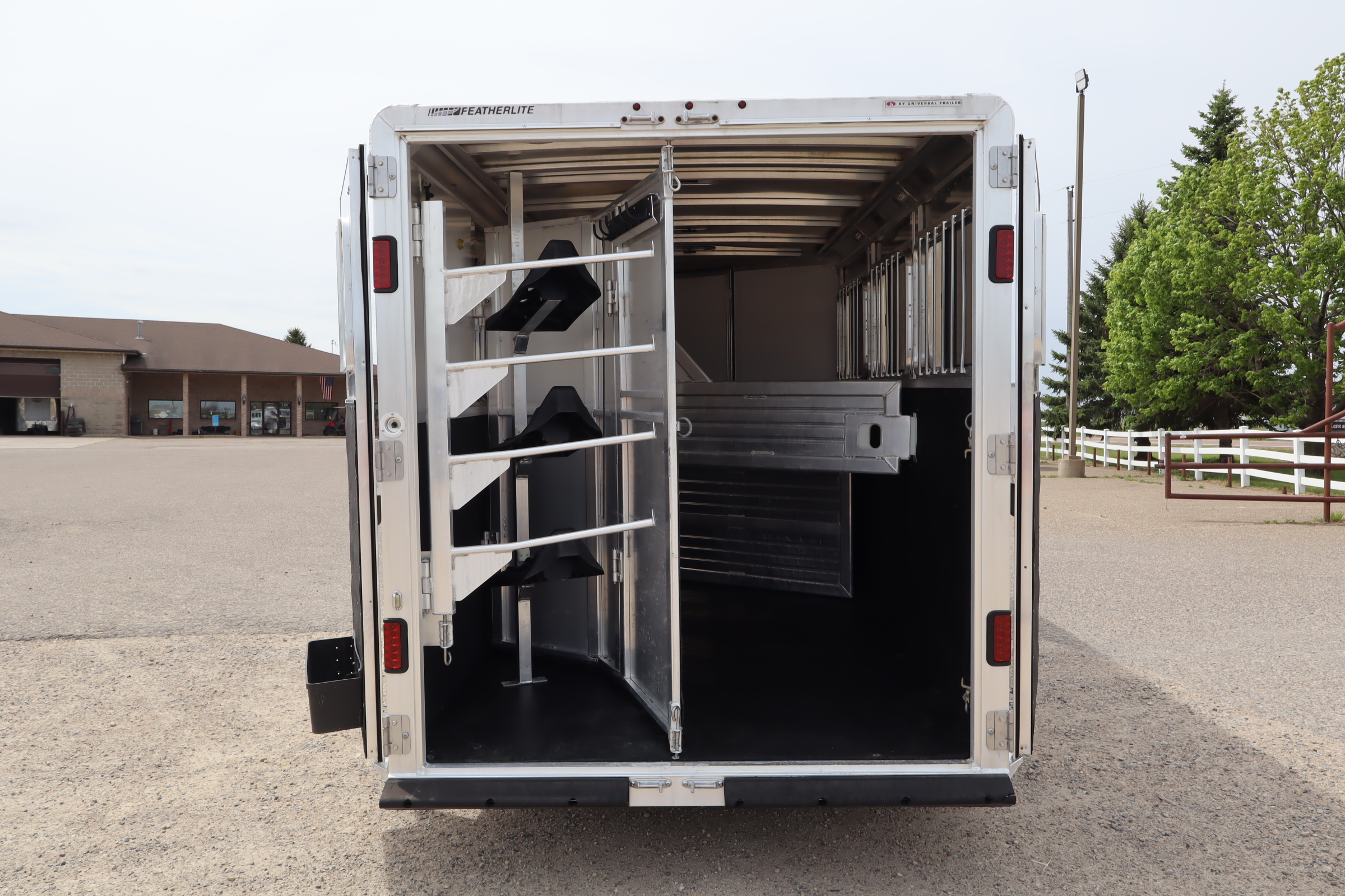 Used 2012 Featherlite Trailers 3 Horse Weekender Trailer