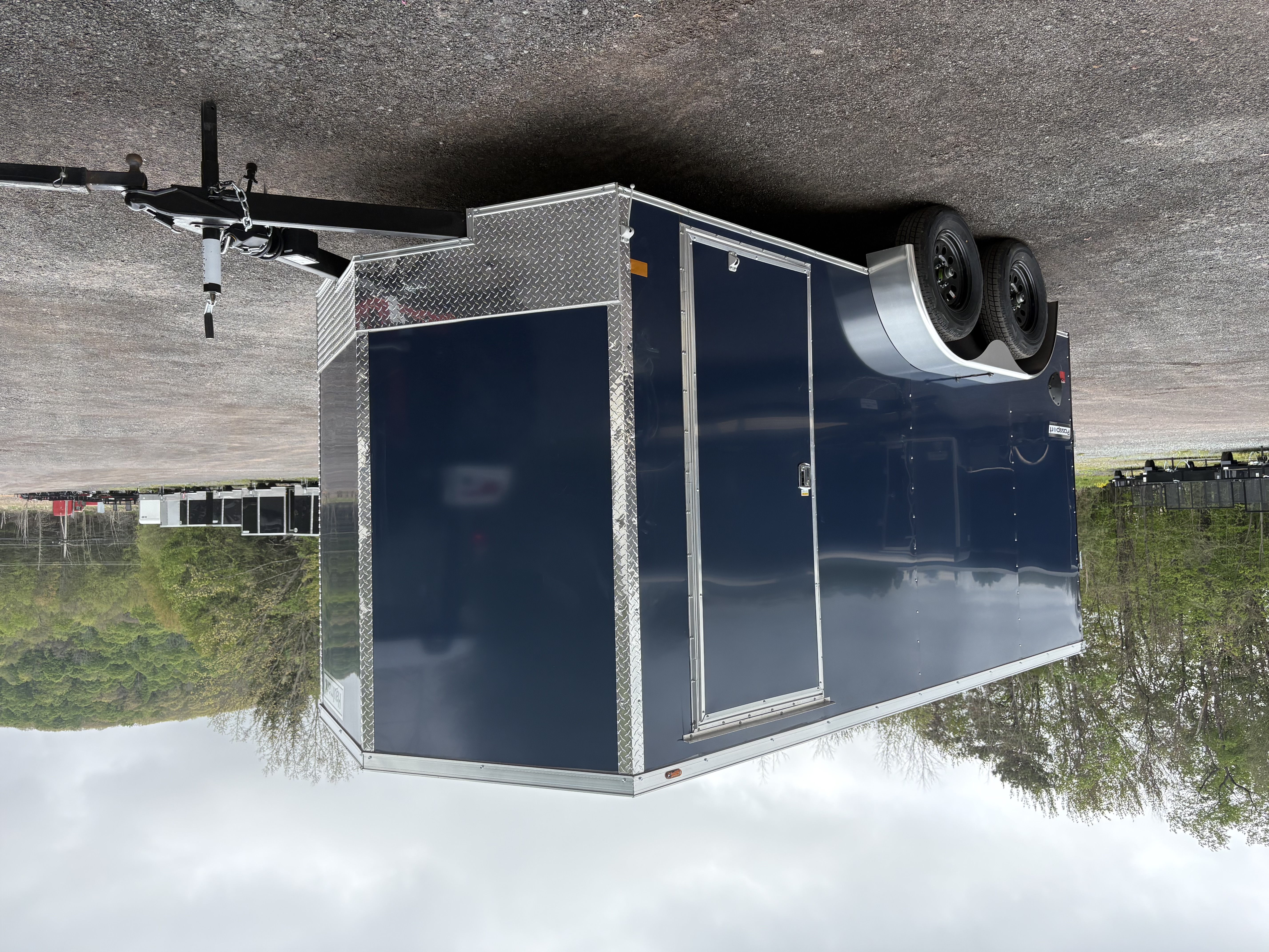 New 2026 Haulmark 7x14 7K 6'6" Interior Height Passport Deluxe Cargo / Enclosed Trailer with Rear Ramp Door