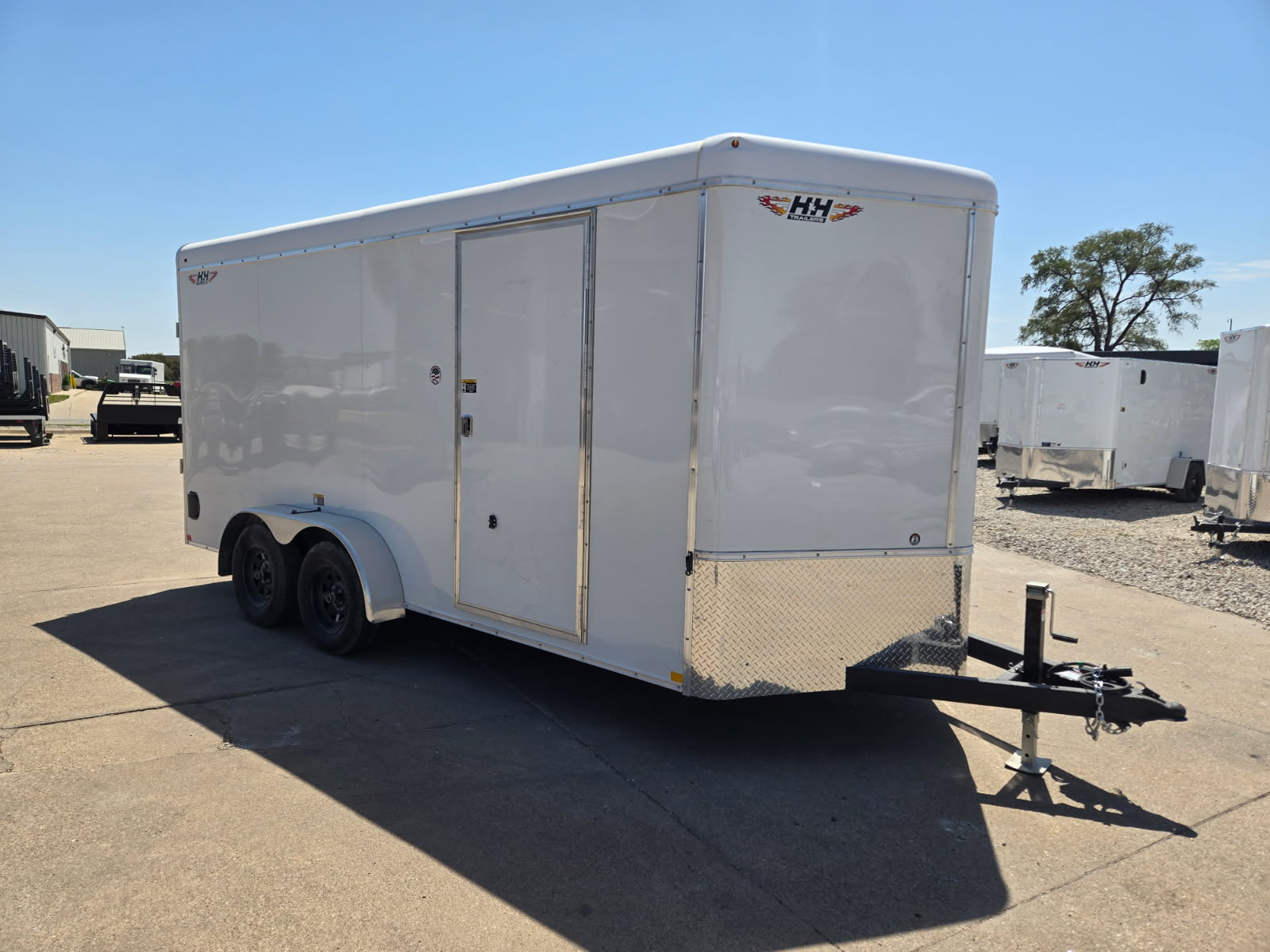 New 2026 H&H Trailers 7x16 HH Series Round Top V-Nose Enclosed Cargo Trailer 7K Tandem Cargo / Enclosed Trailer